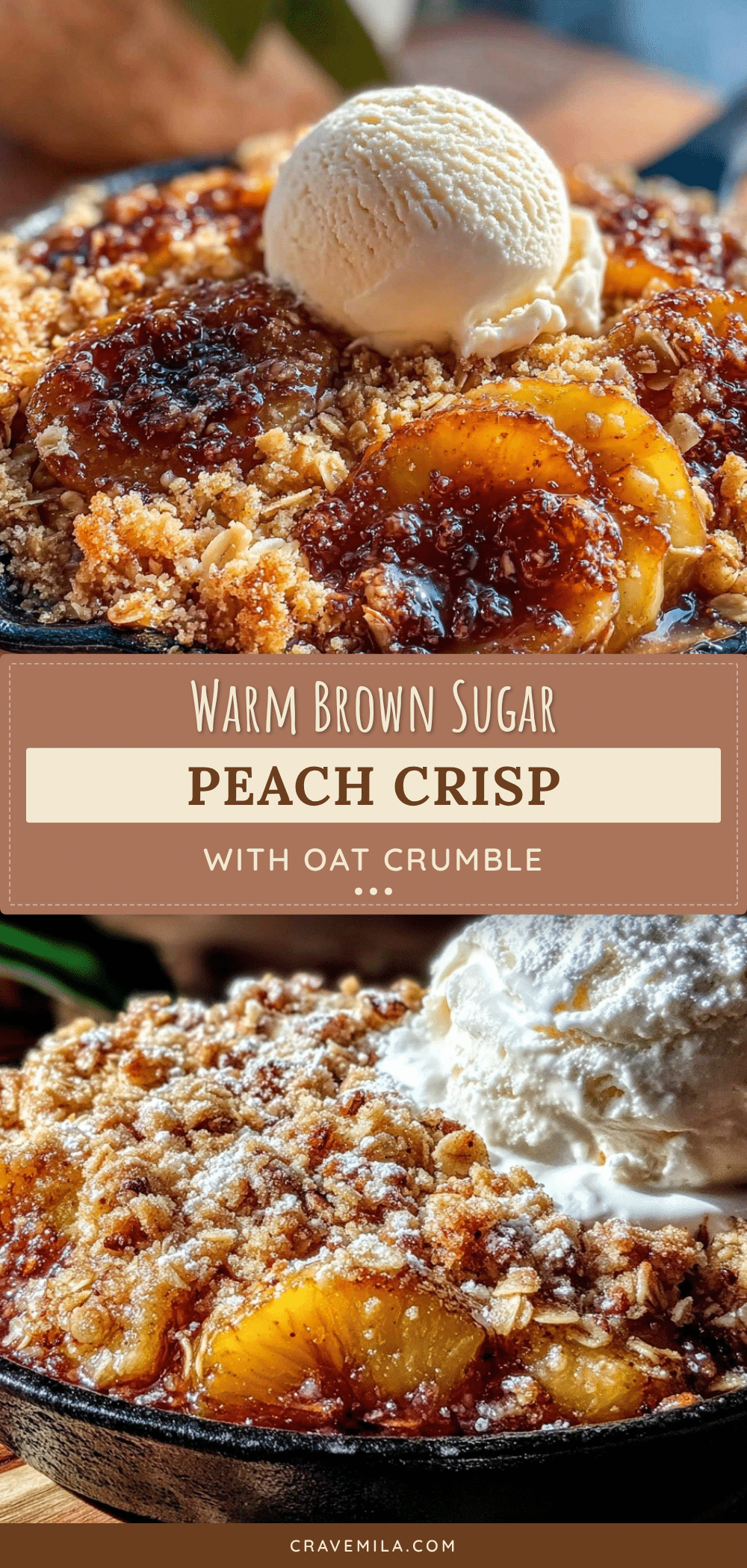 brown sugar peach crisp recipe
