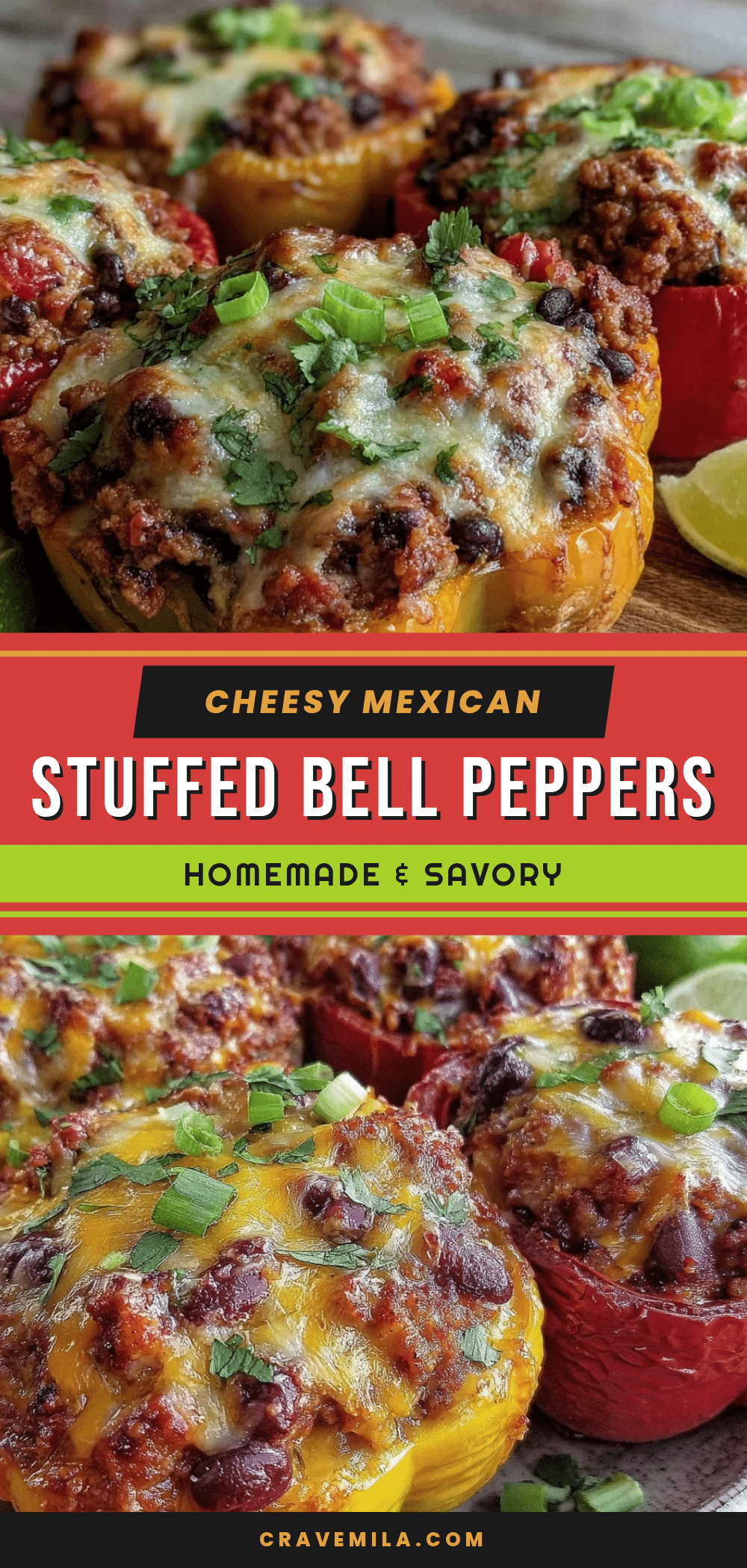 cheesy mexican stuffed bell peppers recipe
