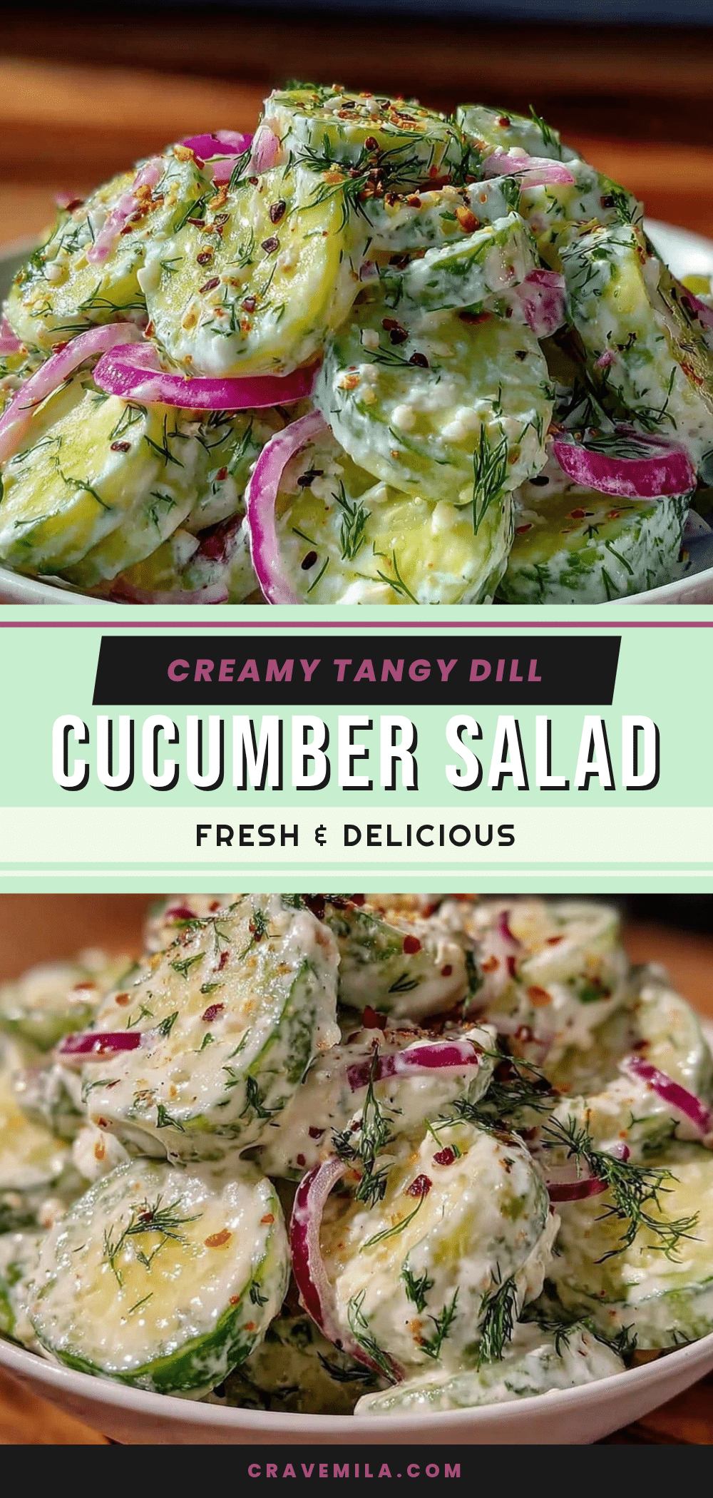 creamy dill cucumber salad recipe