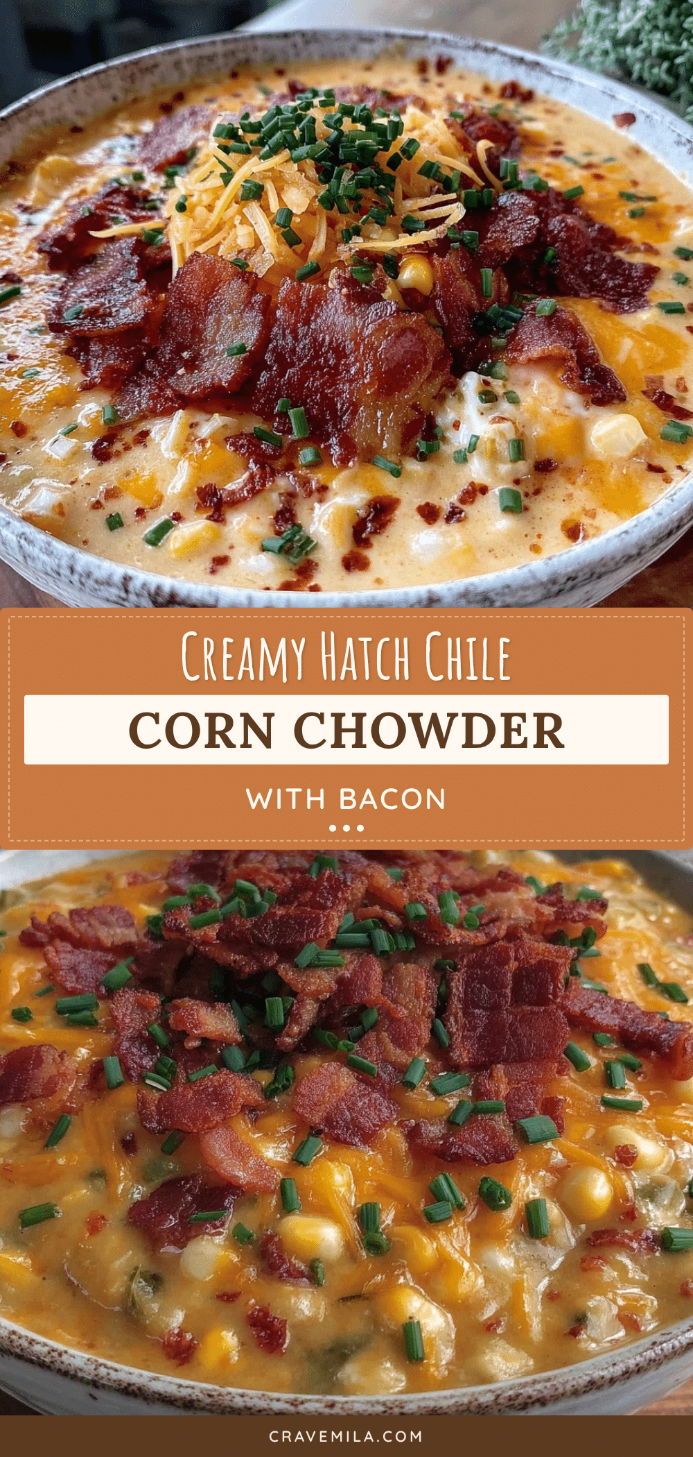 creamy Hatch green chile corn chowder recipe