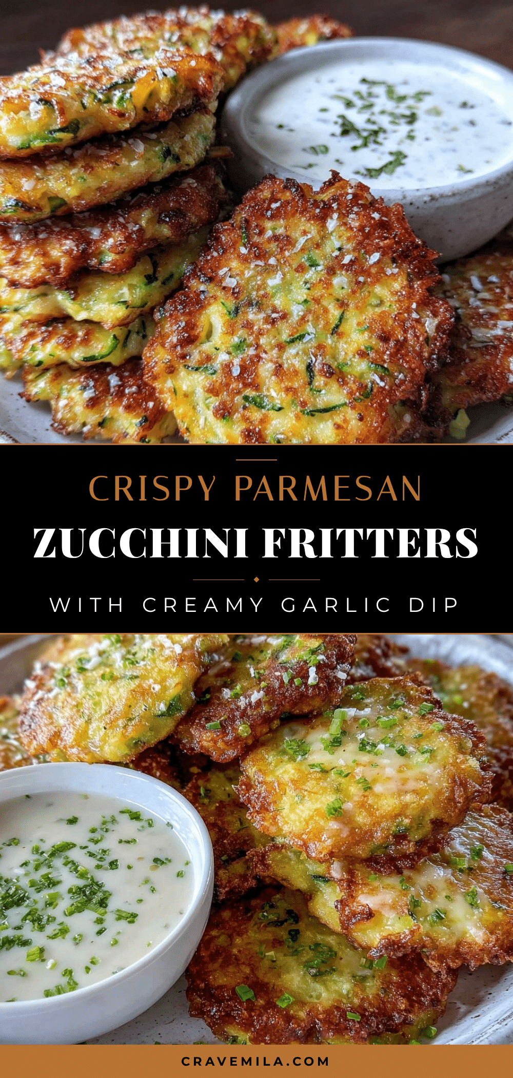crispy parmesan zucchini fritters recipe