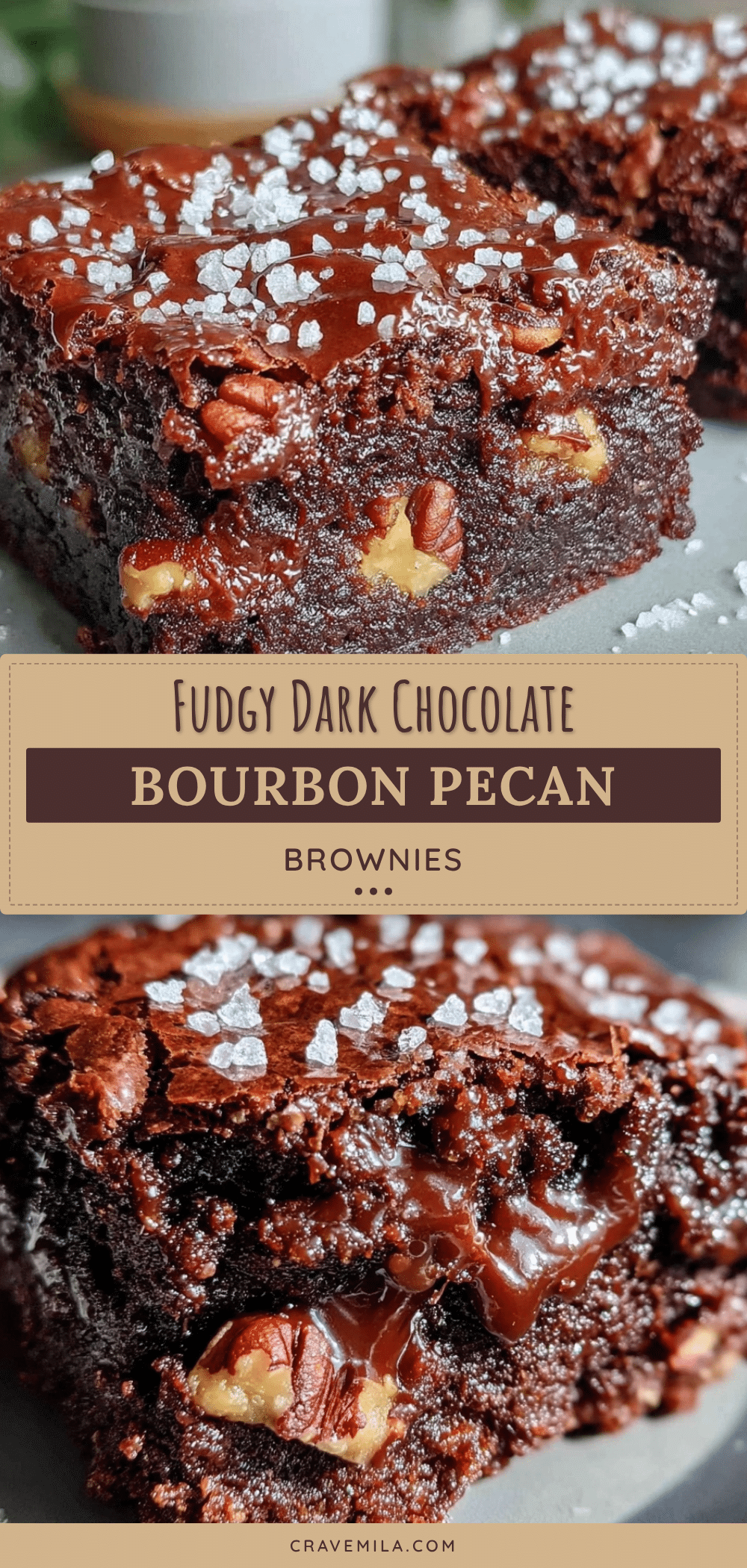 dark chocolate pecan bourbon brownies recipe