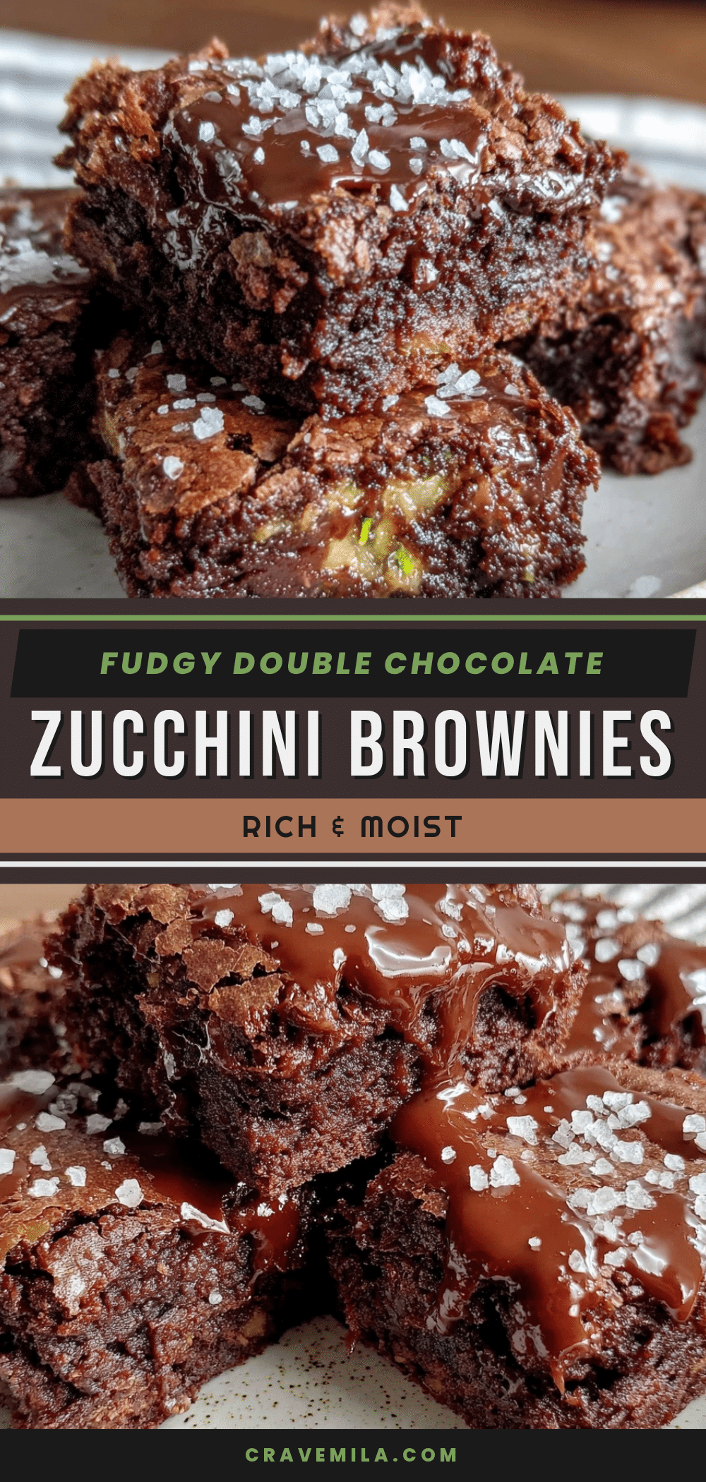 double chocolate fudge zucchini brownies recipe