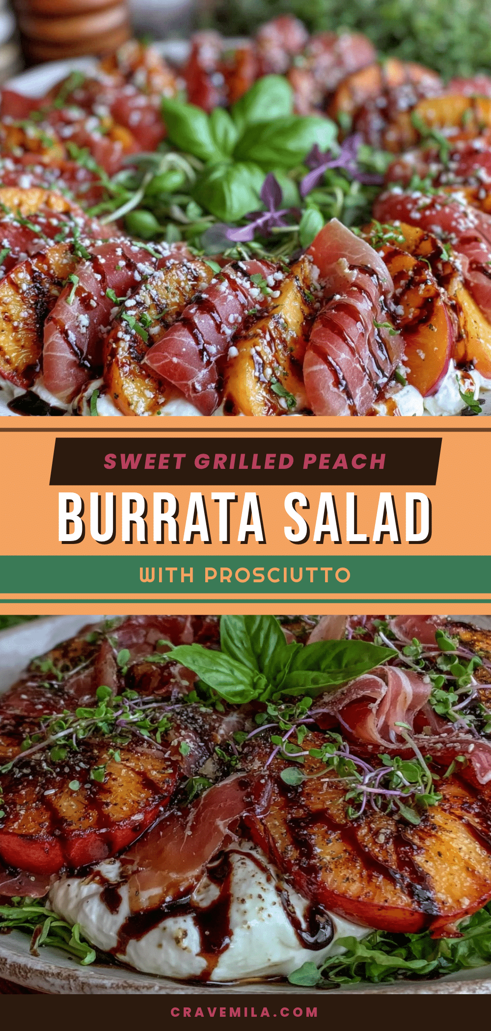 grilled peach and burrata salad recipe