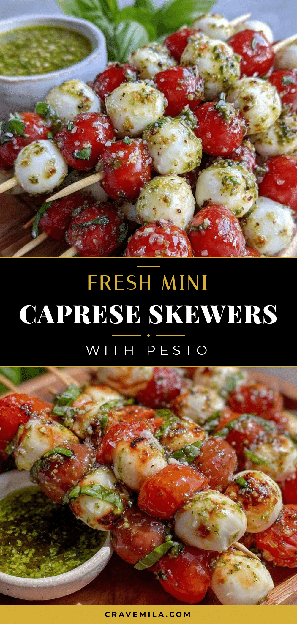 mini Caprese skewers recipe