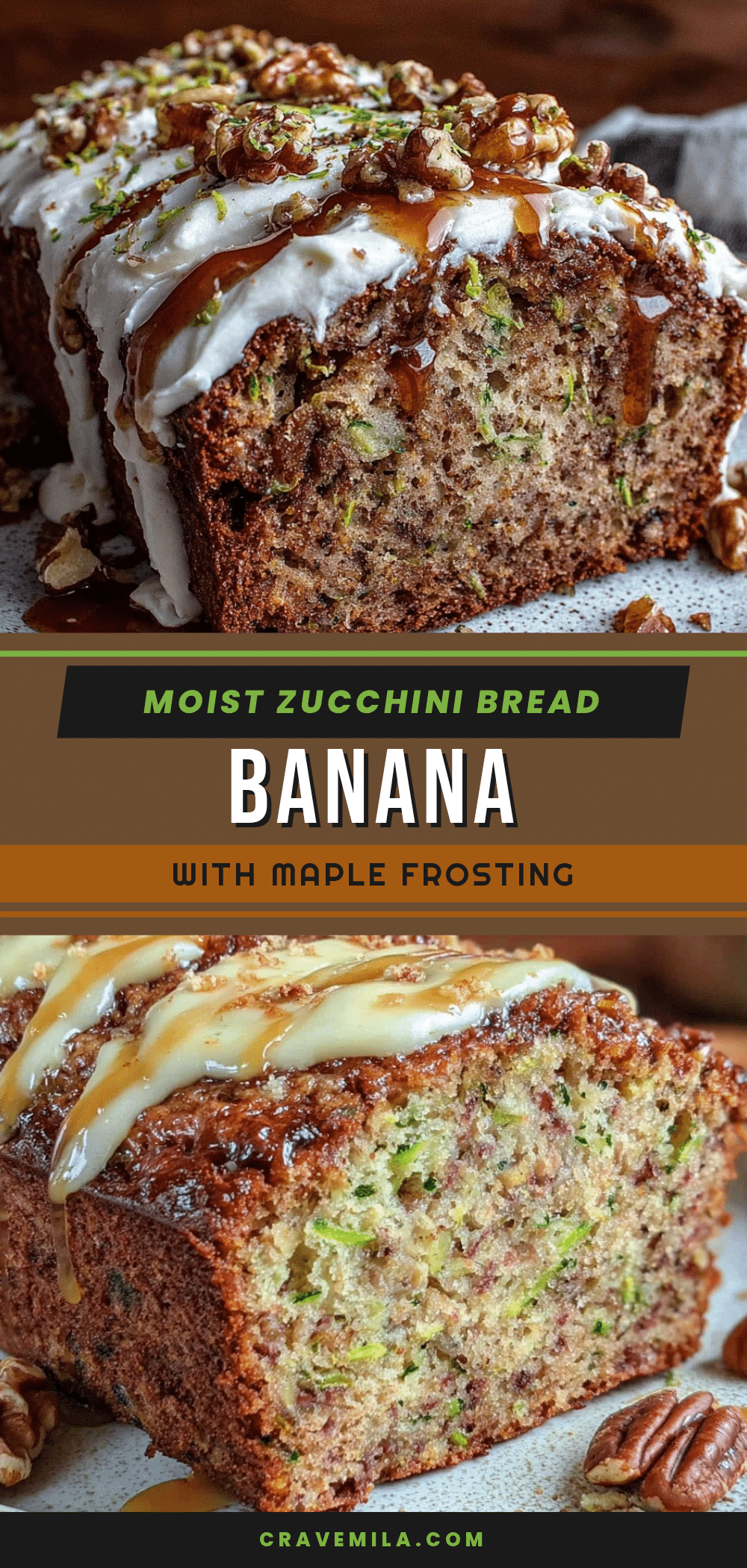 moist zucchini banana bread recipe