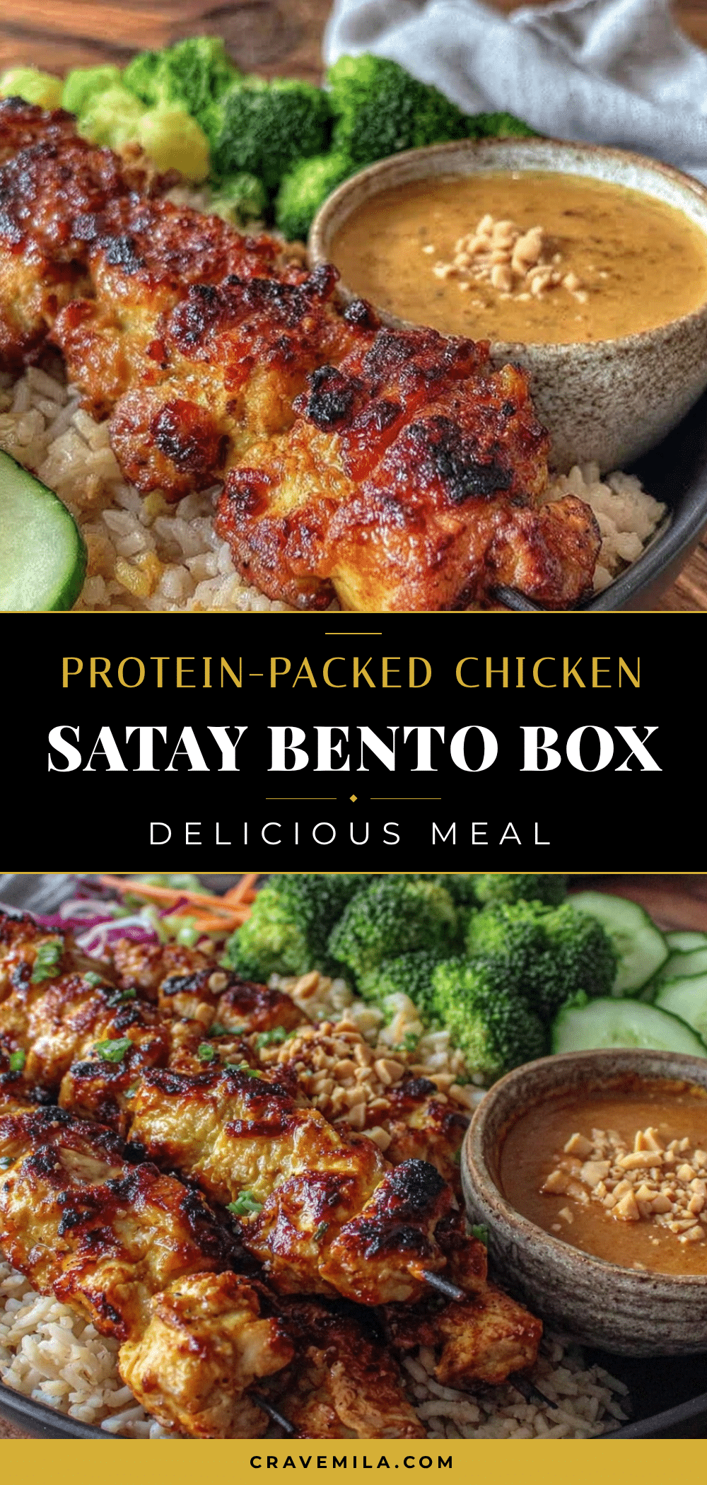 protein-packed chicken satay bento box recipe