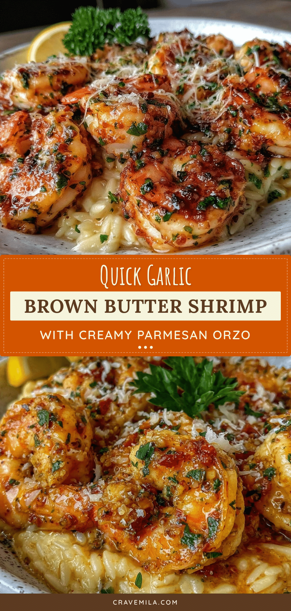 Quick Garlic Brown Butter Shrimp recipe