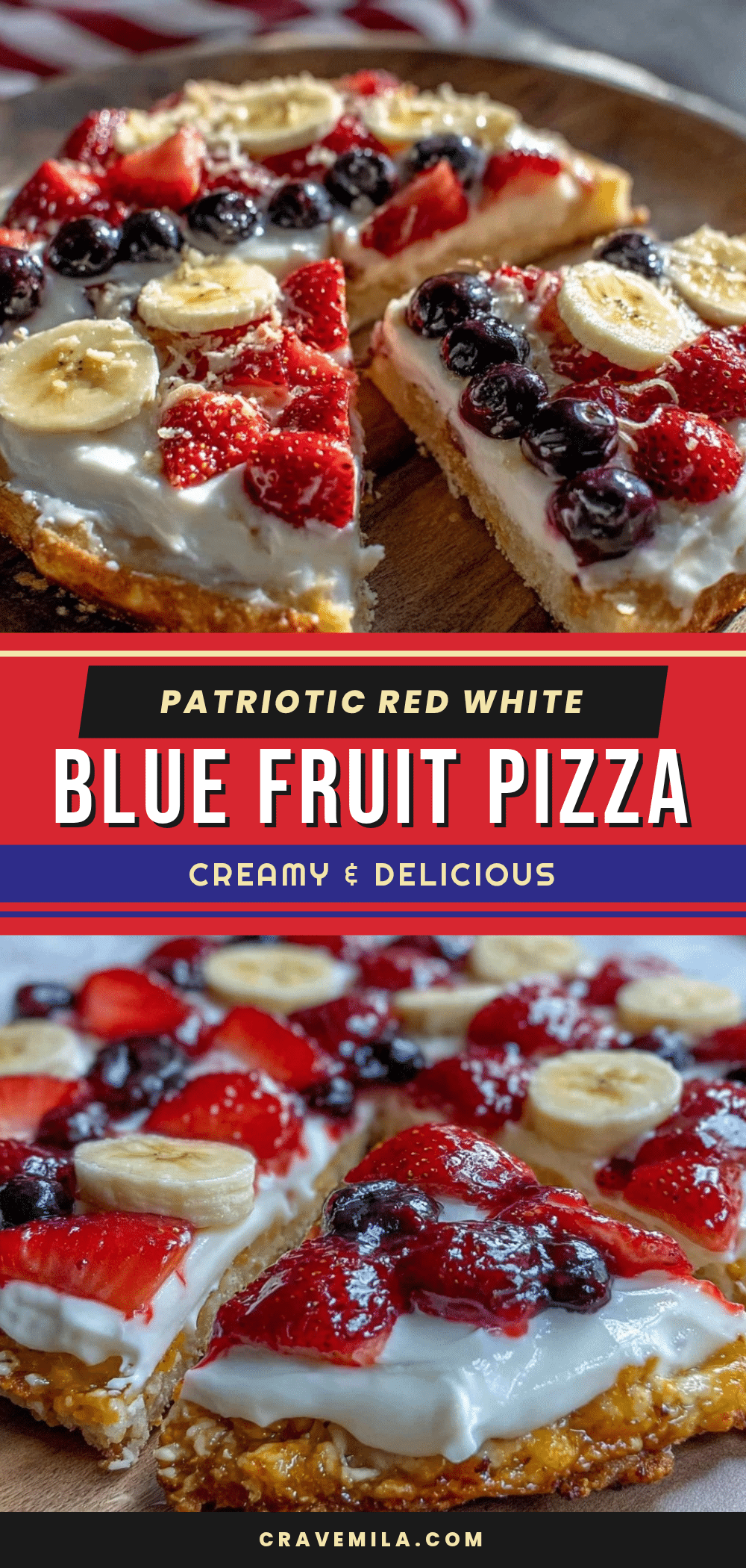 red white and blue fruit pizza recipe