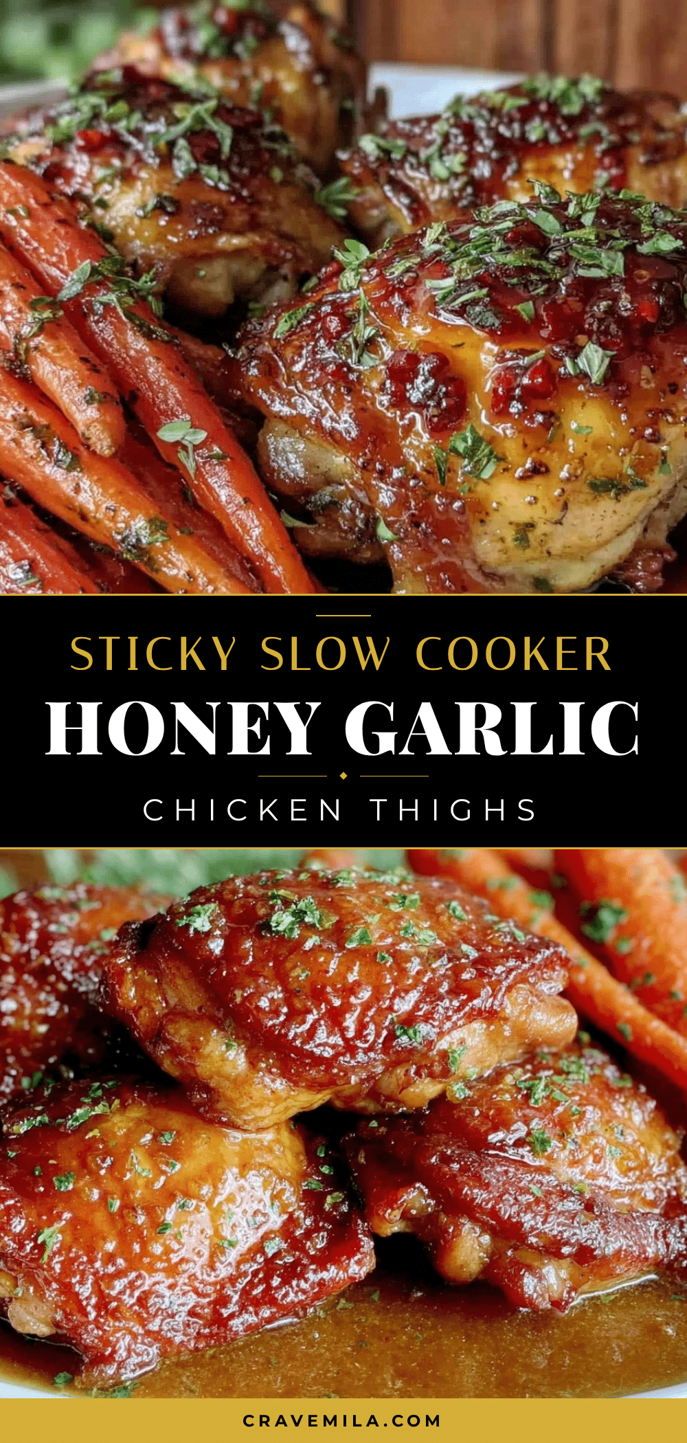 slow cooker honey garlic chicken thighs recipe