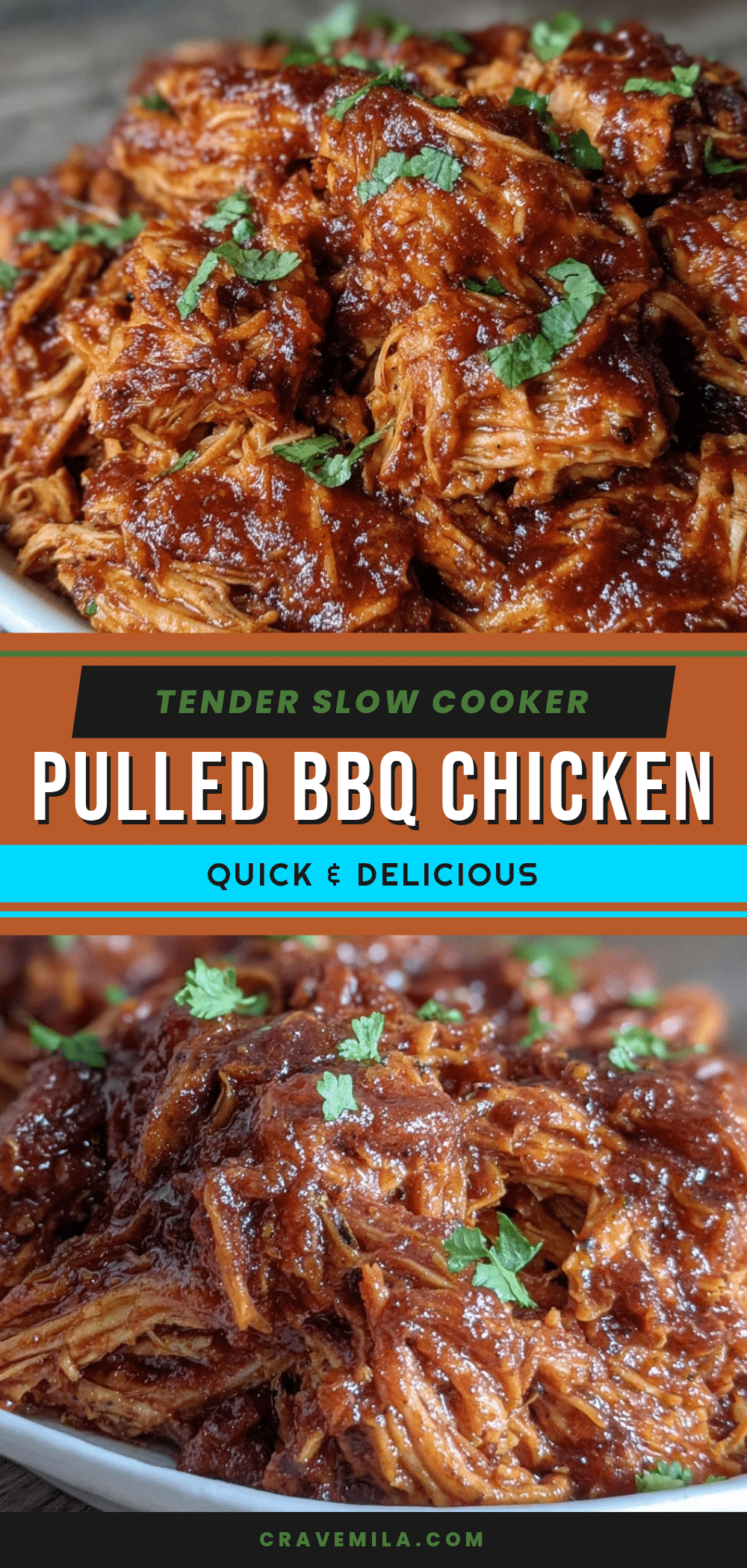 slow cooker pulled BBQ chicken recipe