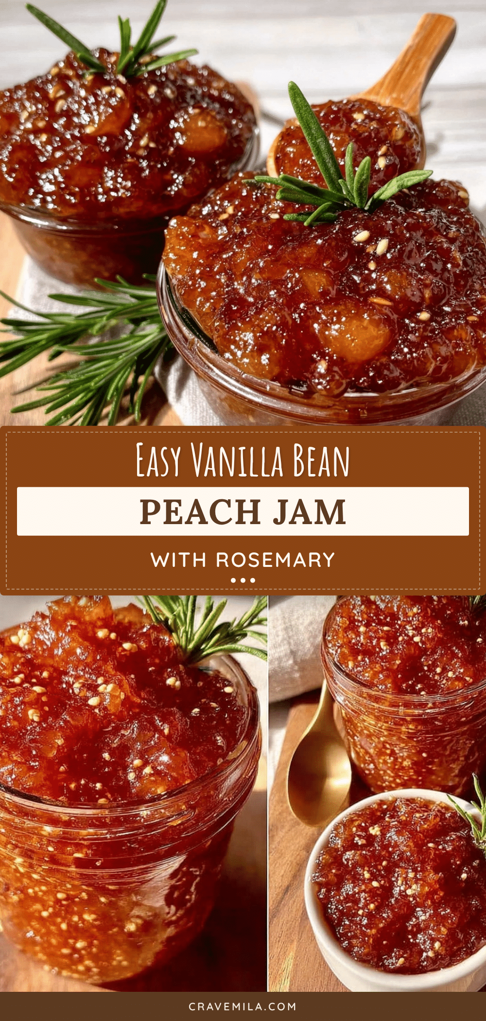vanilla bean peach jam recipe