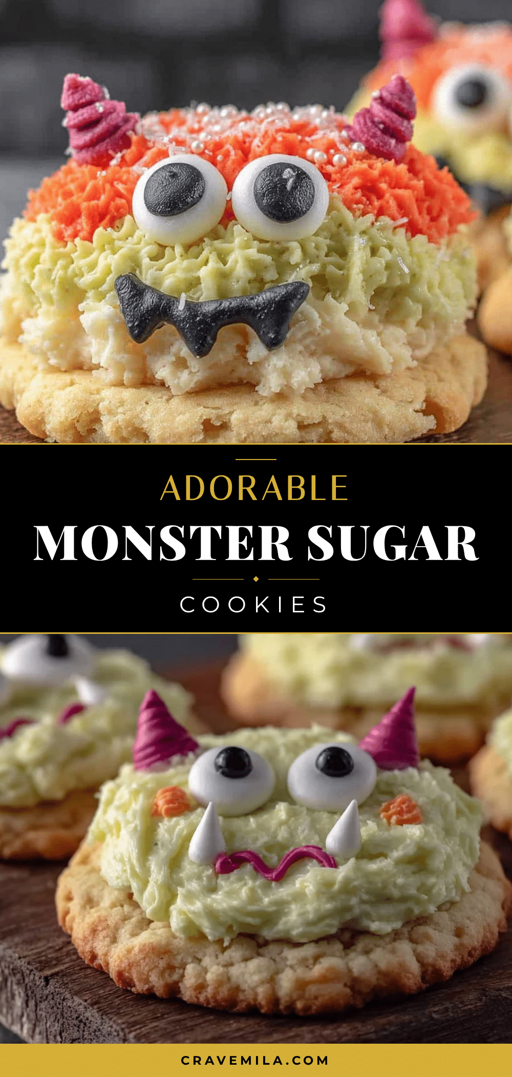 adorable monster sugar cookies recipe