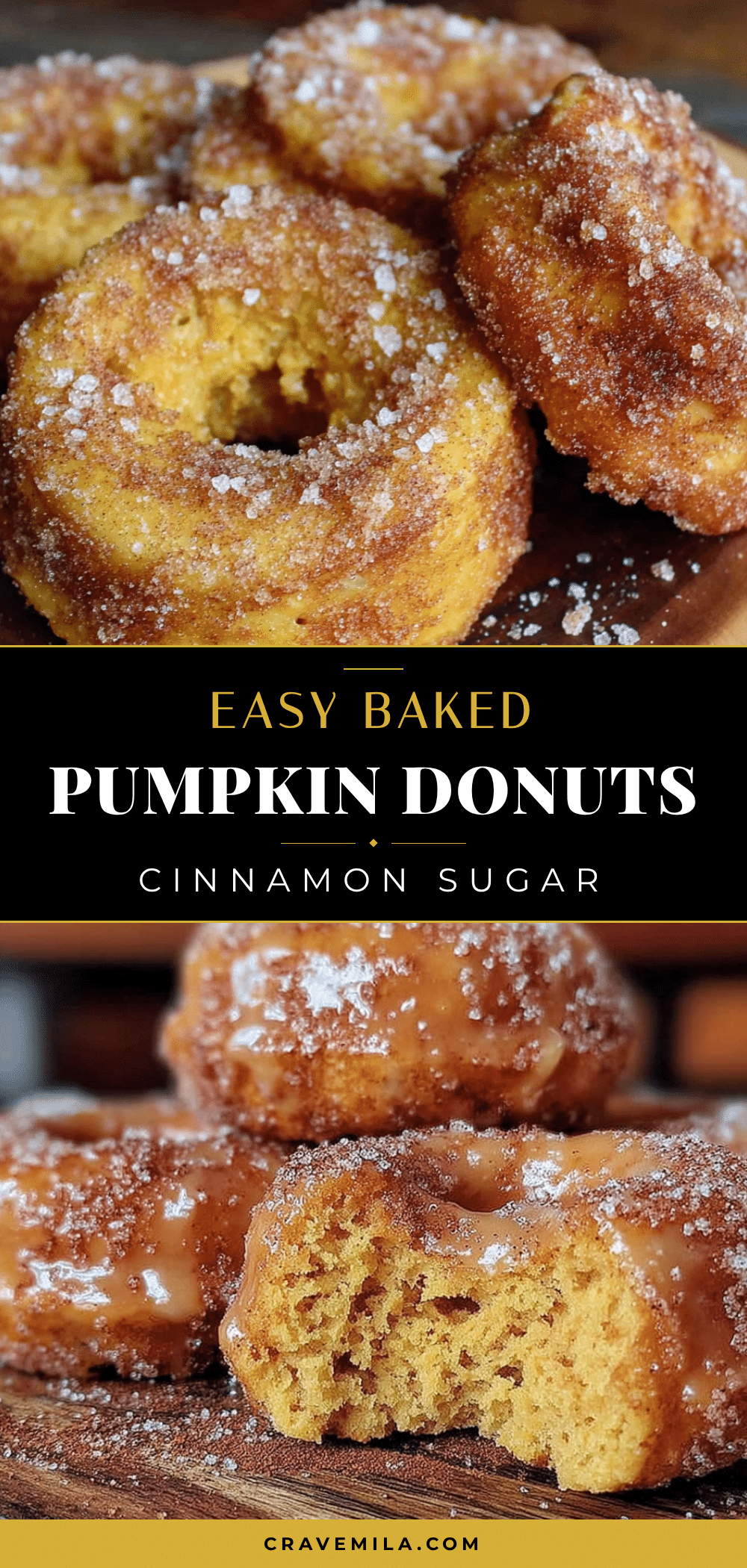 baked pumpkin donuts with cinnamon sugar recipe