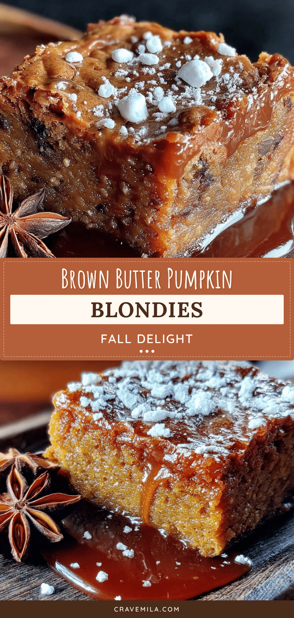 brown butter pumpkin blondies recipe