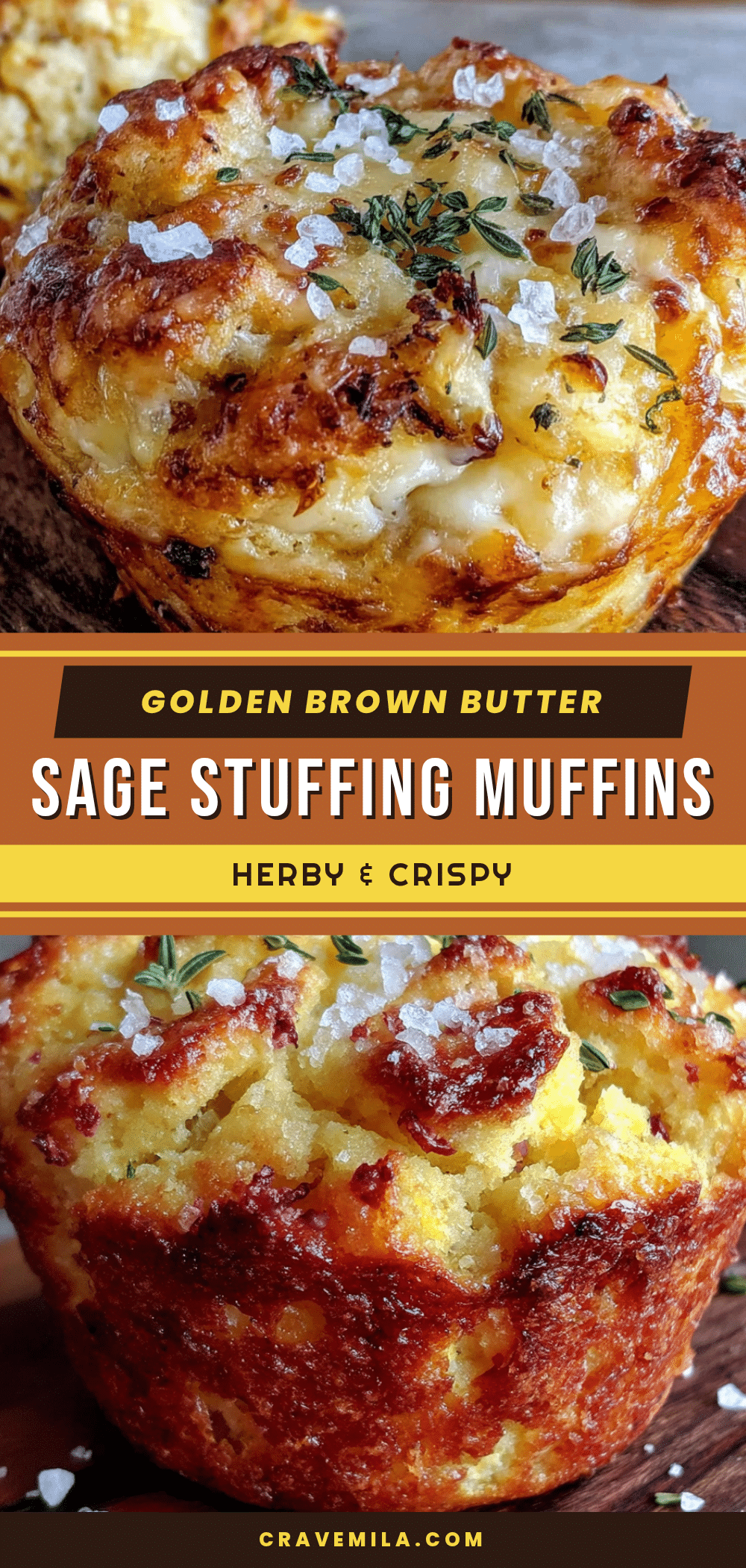 brown butter sage stuffing muffins recipe