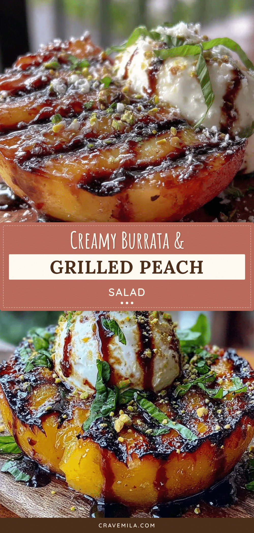 burrata and grilled peach salad recipe