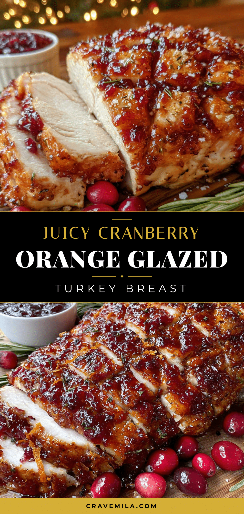 cranberry orange glazed turkey breast recipe