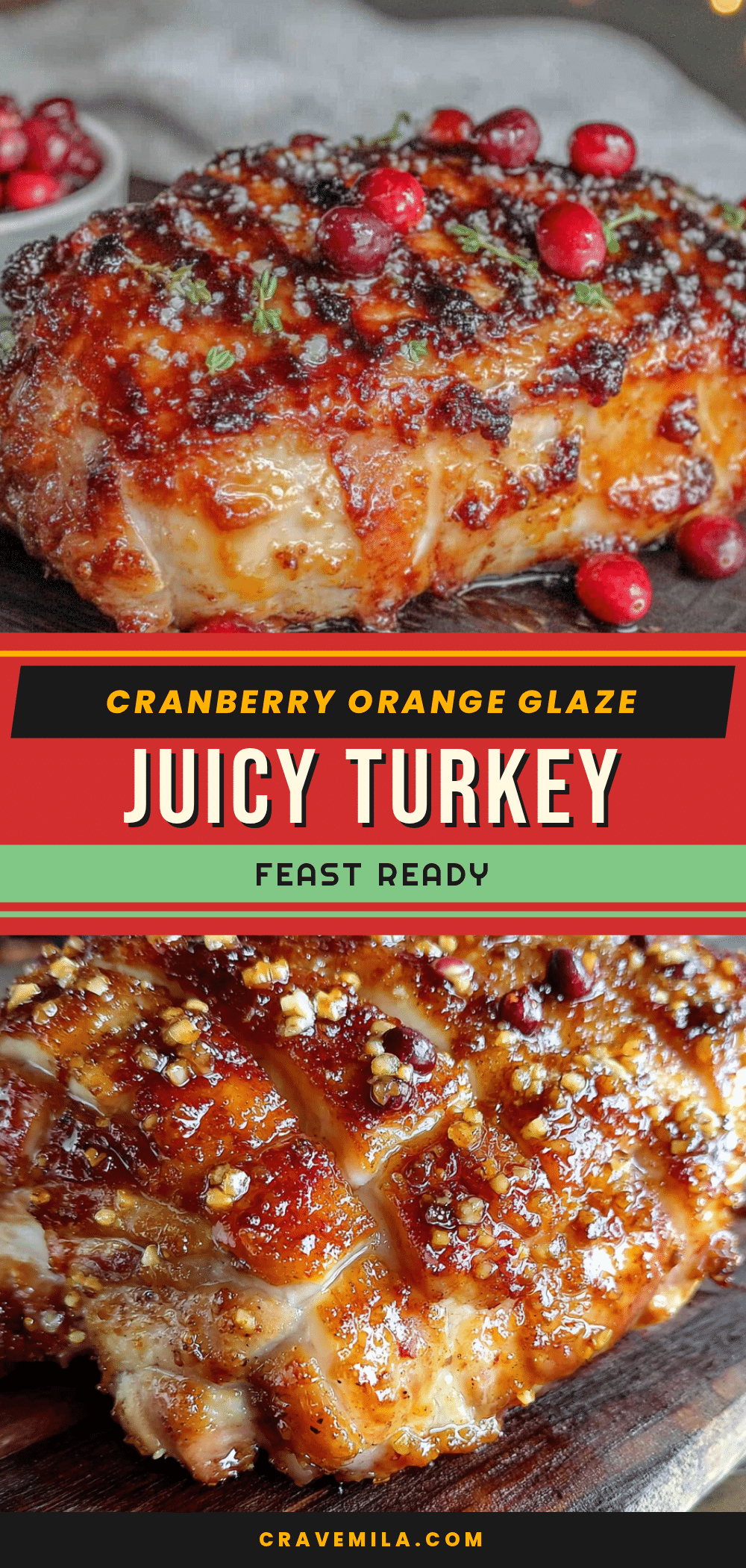 cranberry orange glazed turkey breast recipe