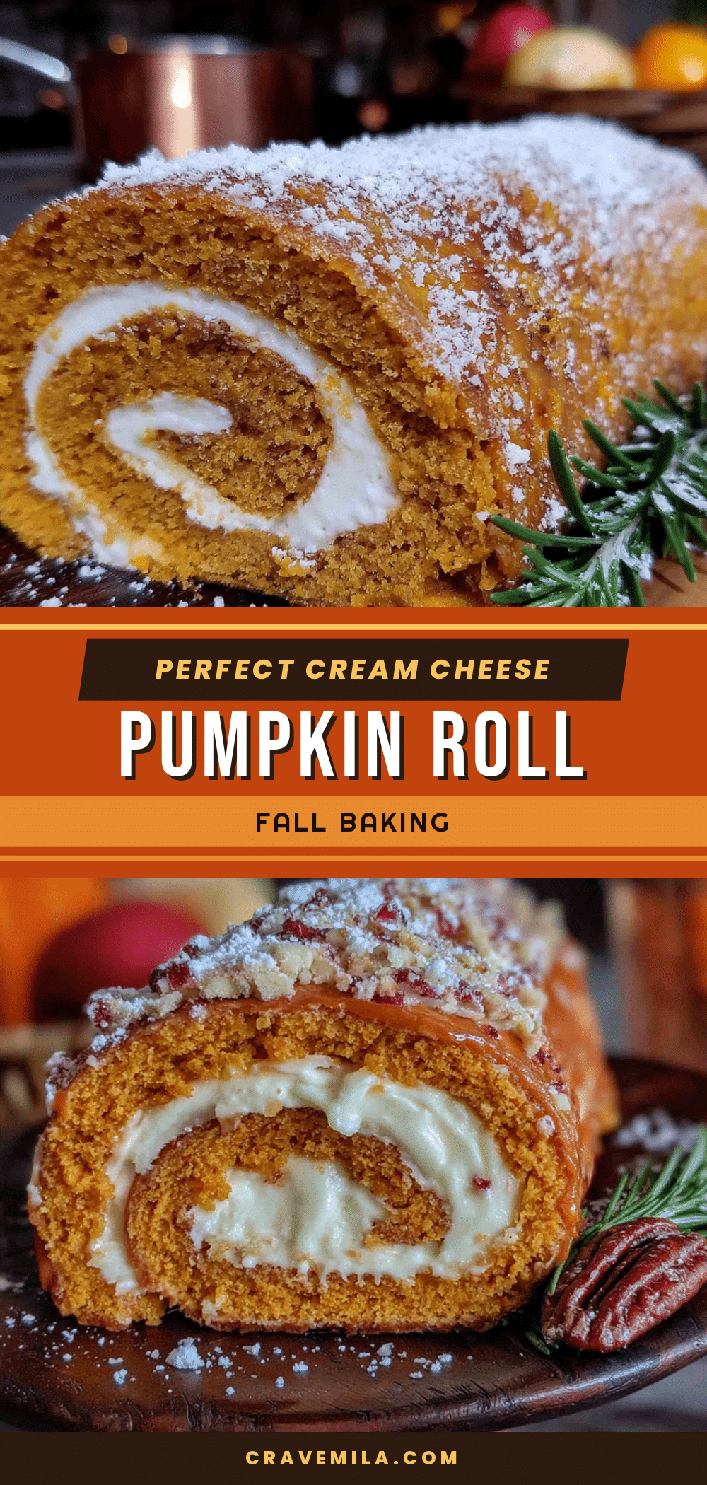 cream cheese pumpkin roll recipe