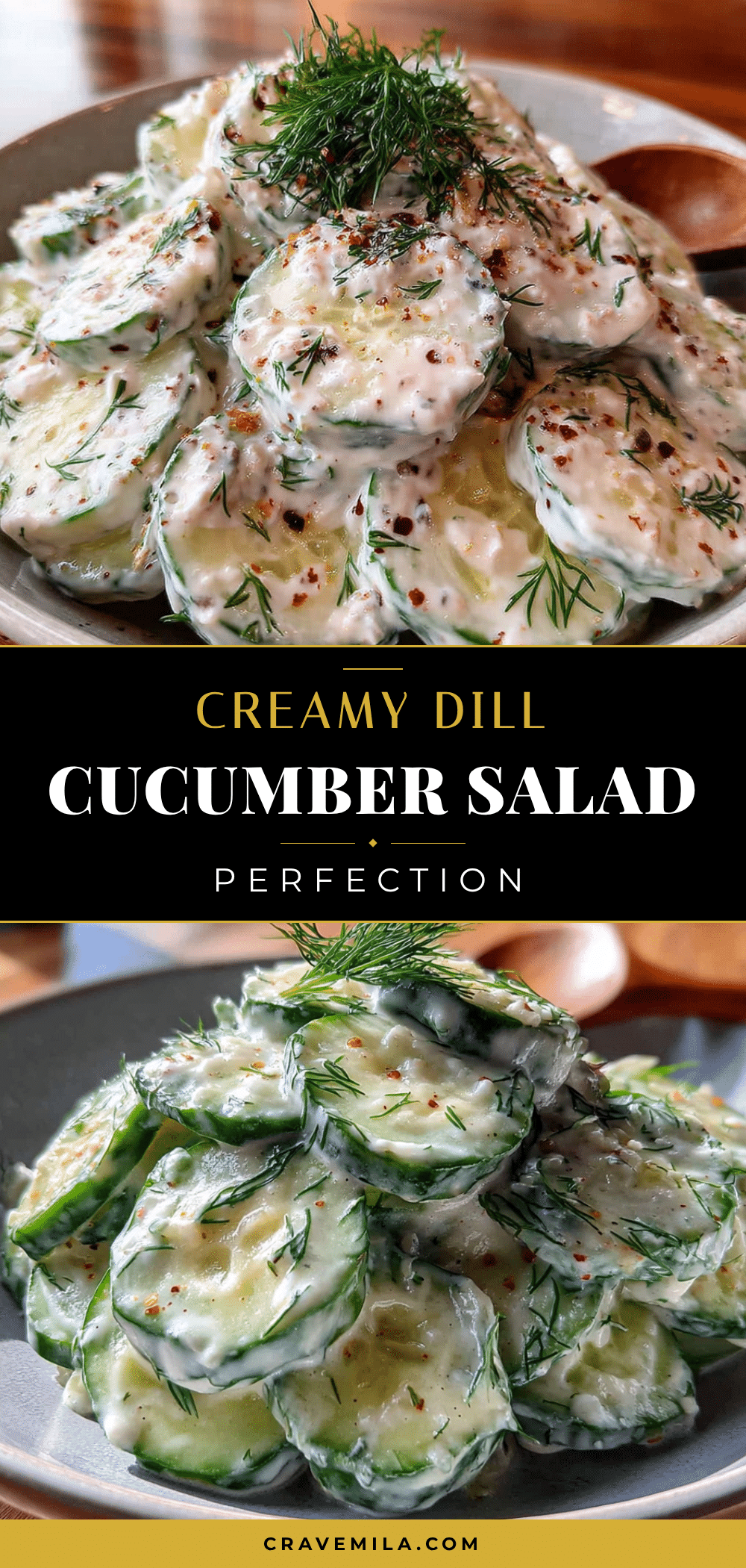 creamy cucumber salad recipe