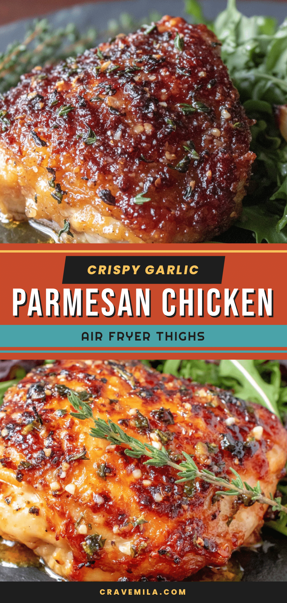 crispy garlic parmesan chicken thighs recipe