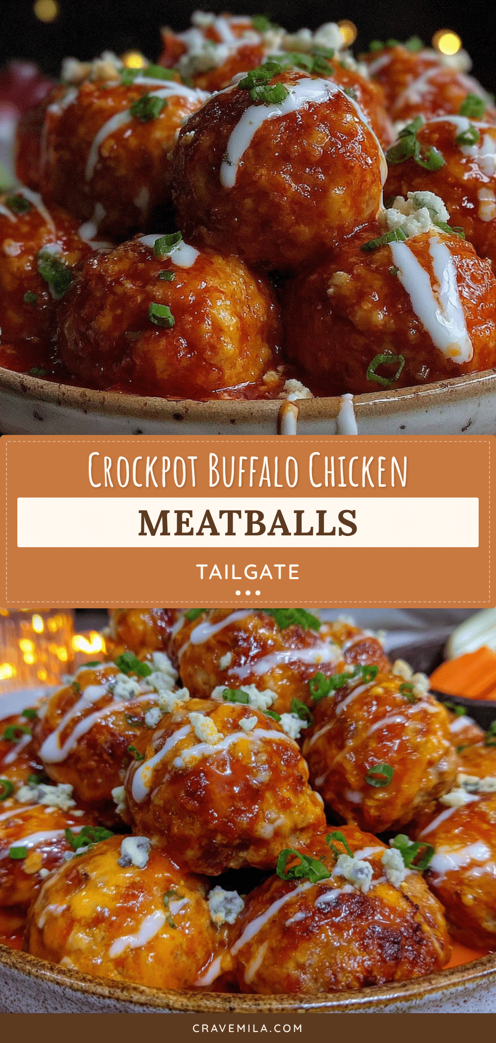 crockpot buffalo chicken meatballs recipe