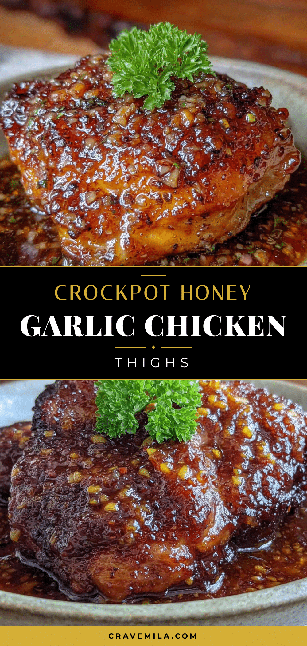 crockpot honey garlic chicken thighs recipe