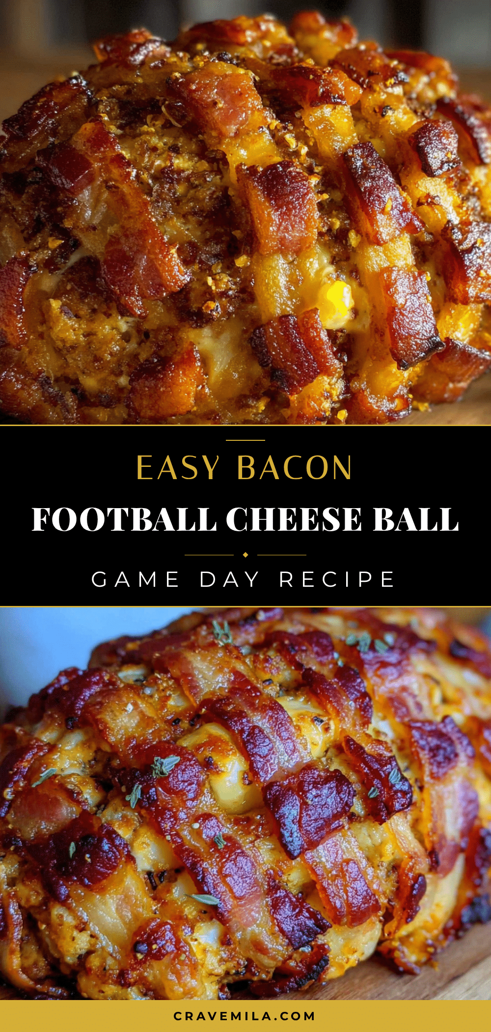 easy bacon football cheese ball recipe