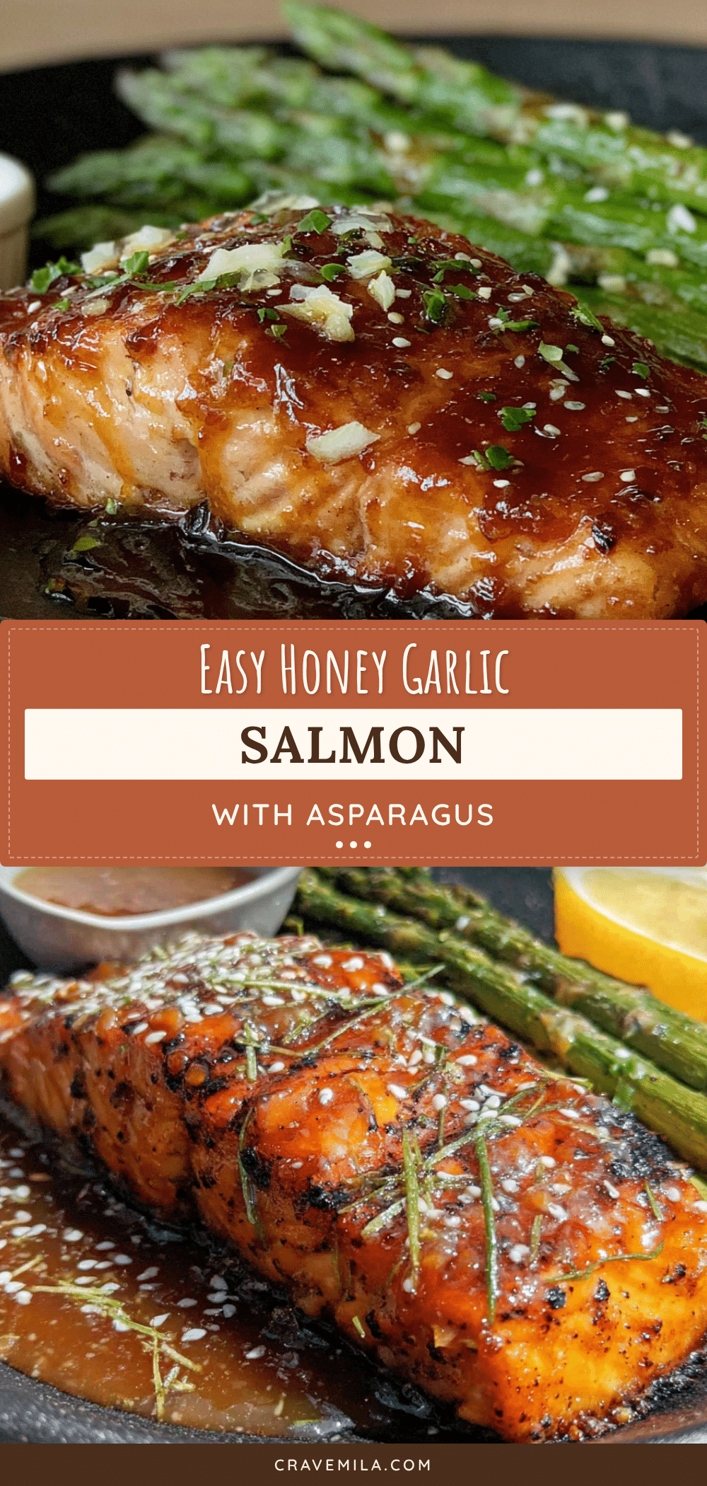 easy honey garlic salmon with asparagus recipe