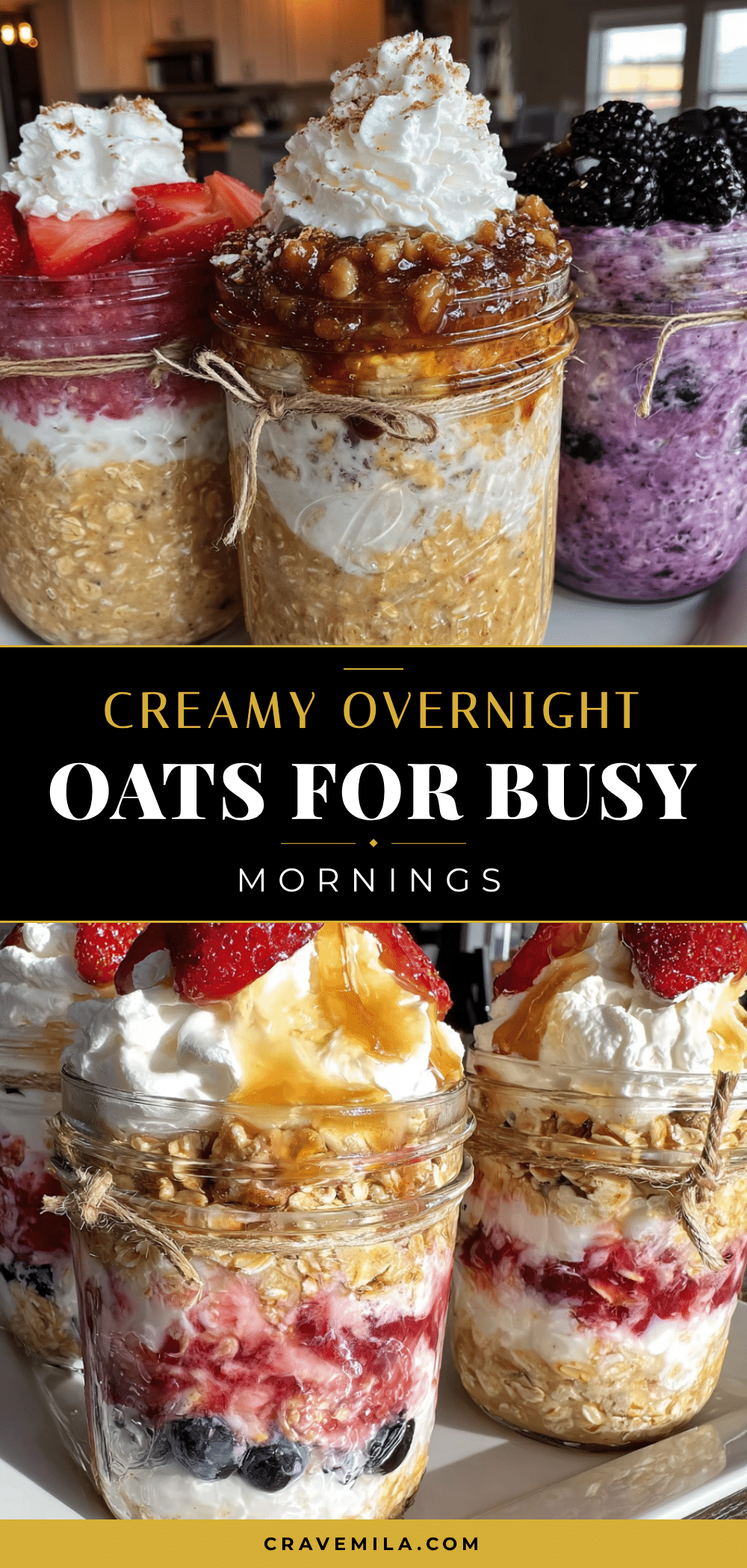 easy overnight oats jars for busy mornings recipe