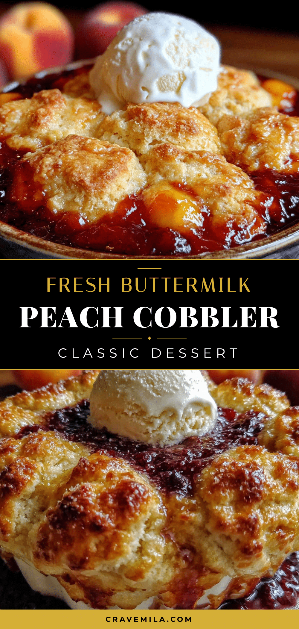 fresh peach cobbler with buttermilk biscuits recipe