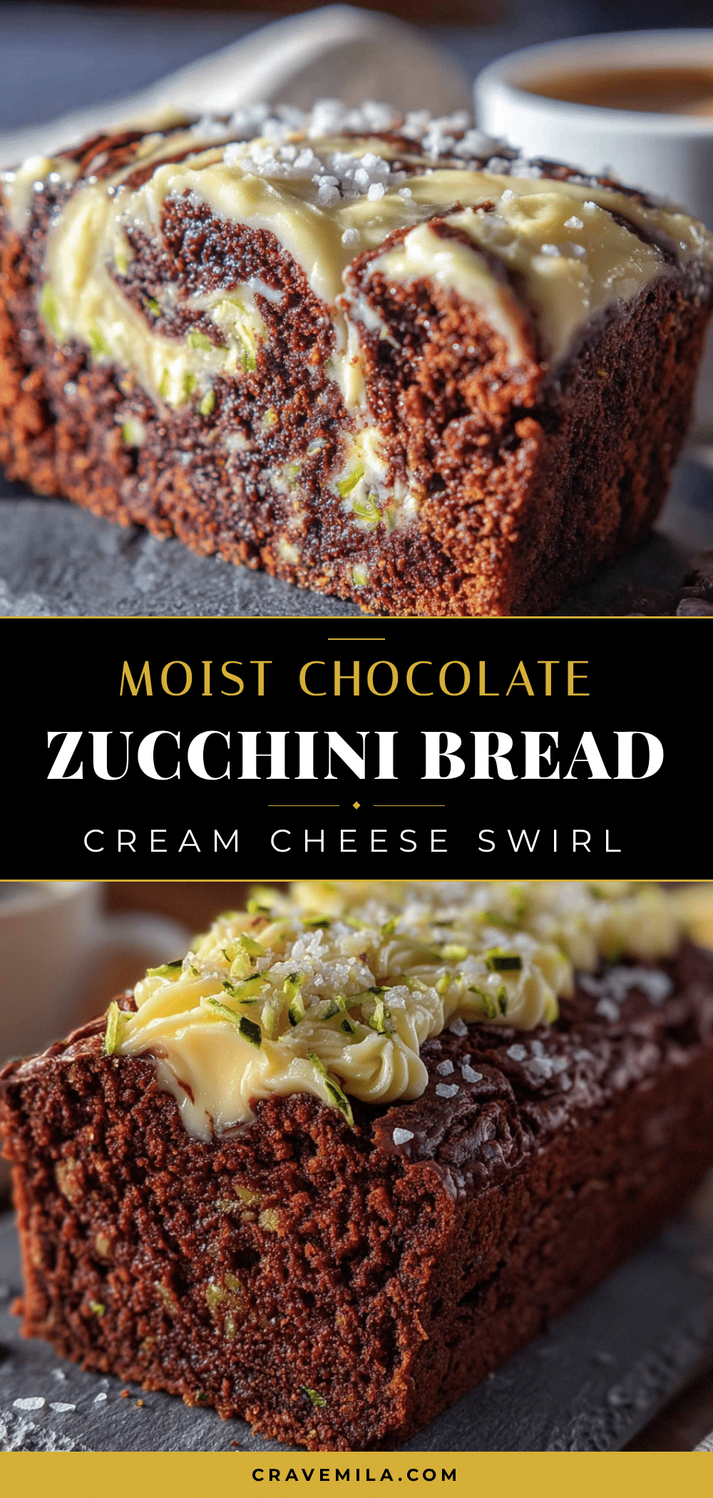 fudgy chocolate zucchini bread with cream cheese swirl recipe