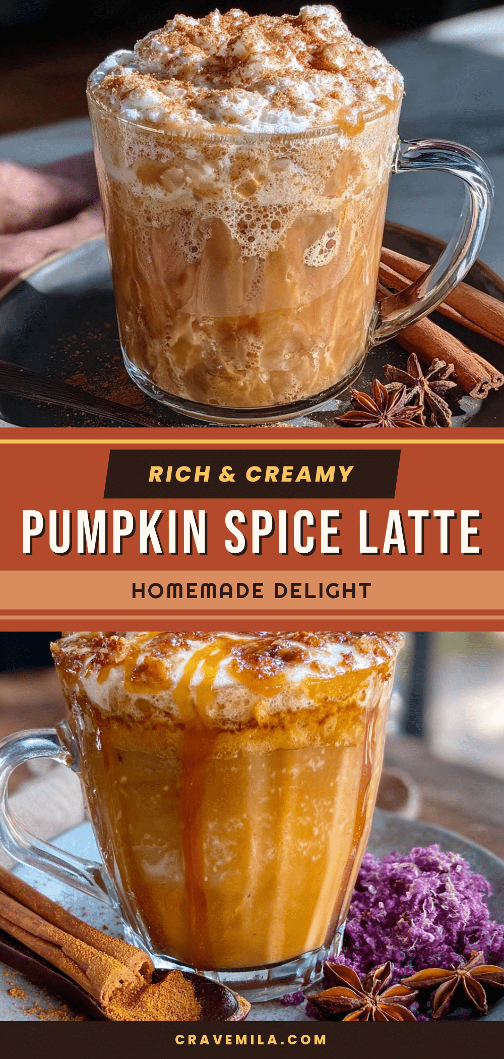 homemade pumpkin spice latte recipe