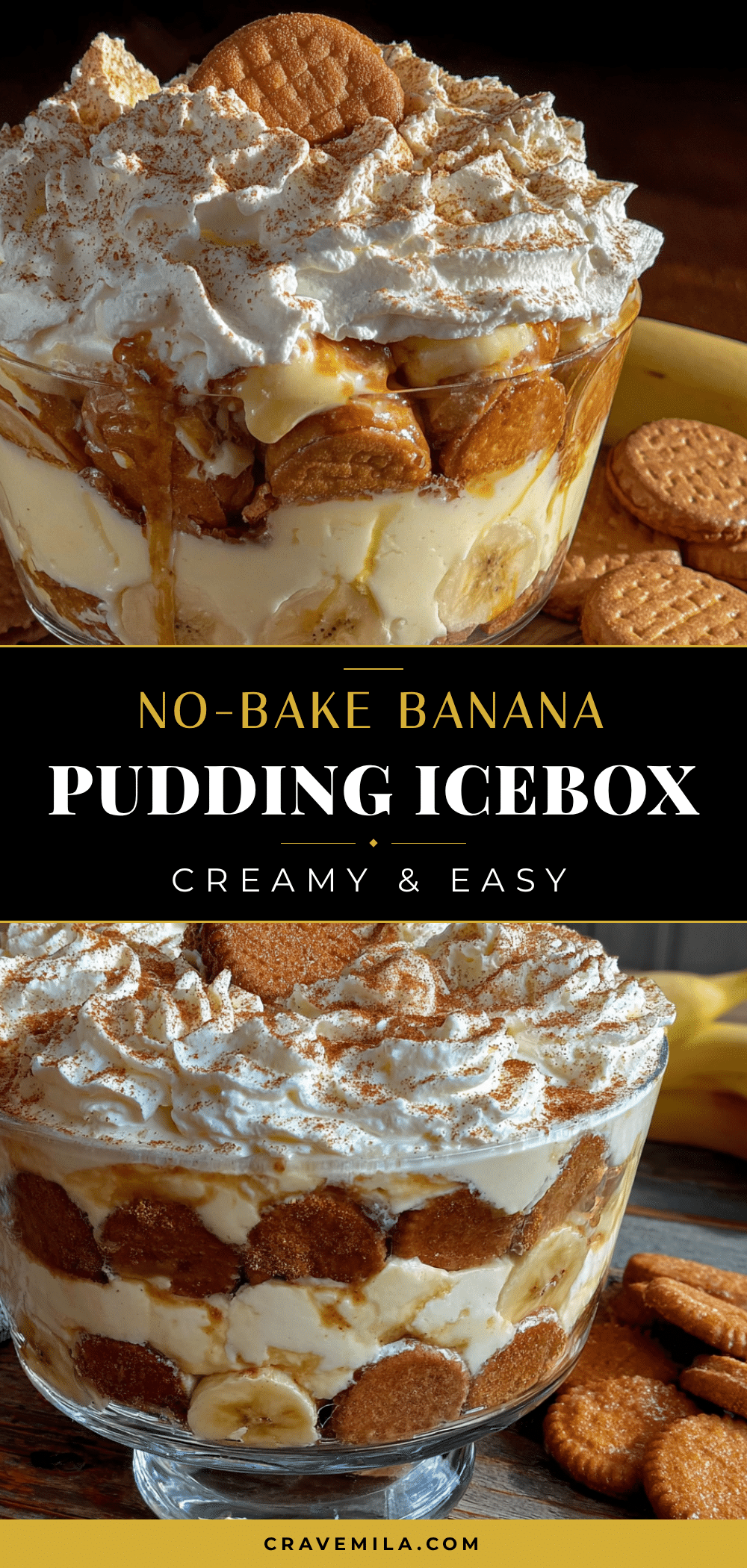 no-bake banana pudding icebox cake recipe