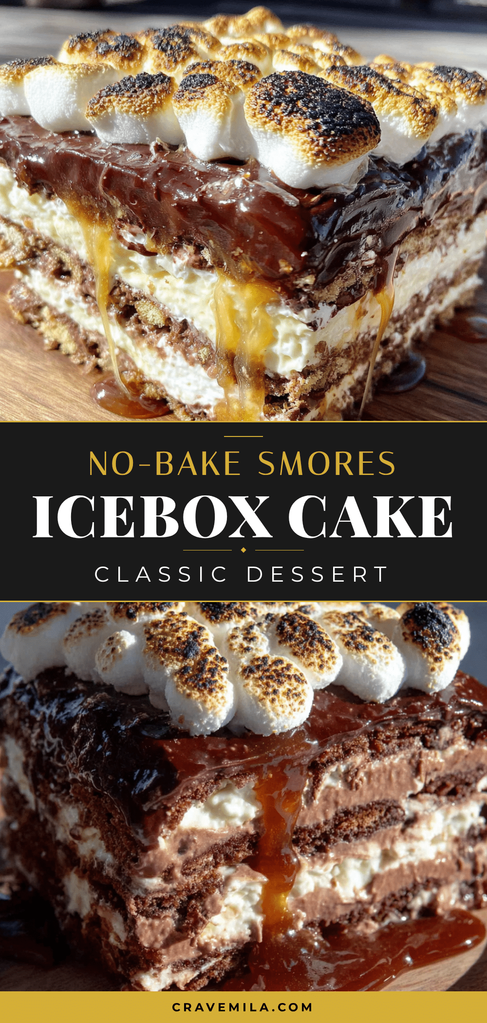 no-bake smores icebox cake recipe