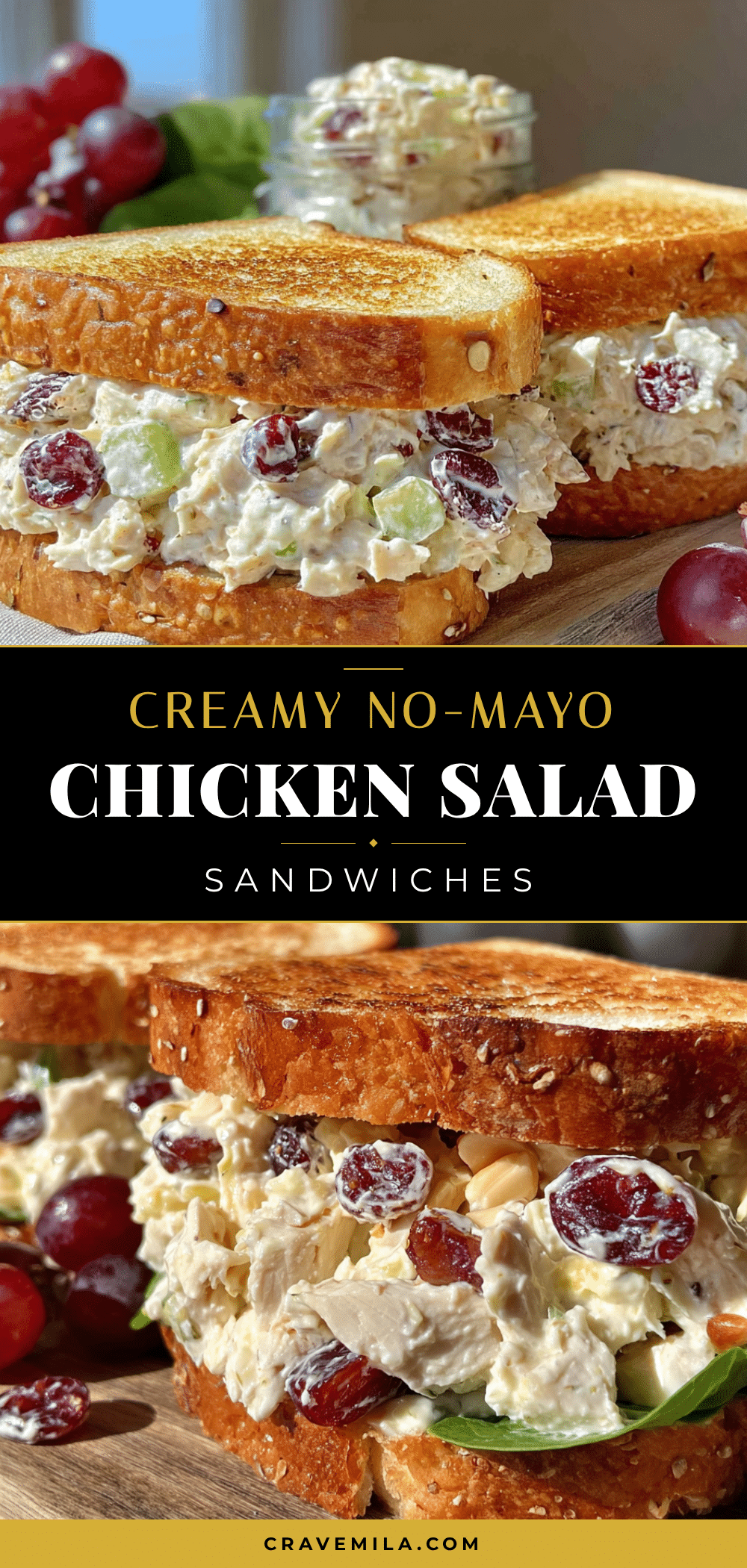 no-mayo chicken salad sandwich recipe