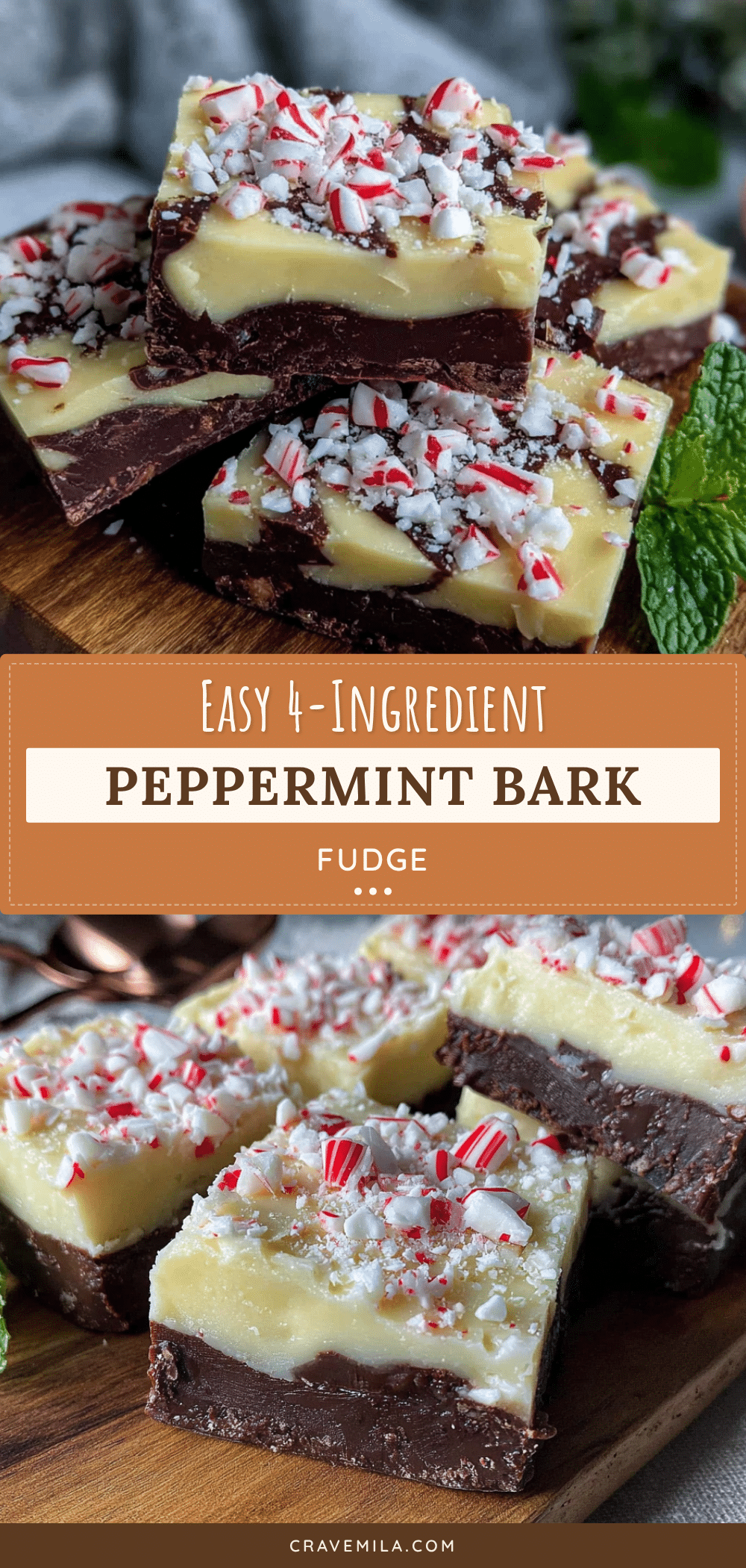 peppermint bark fudge recipe