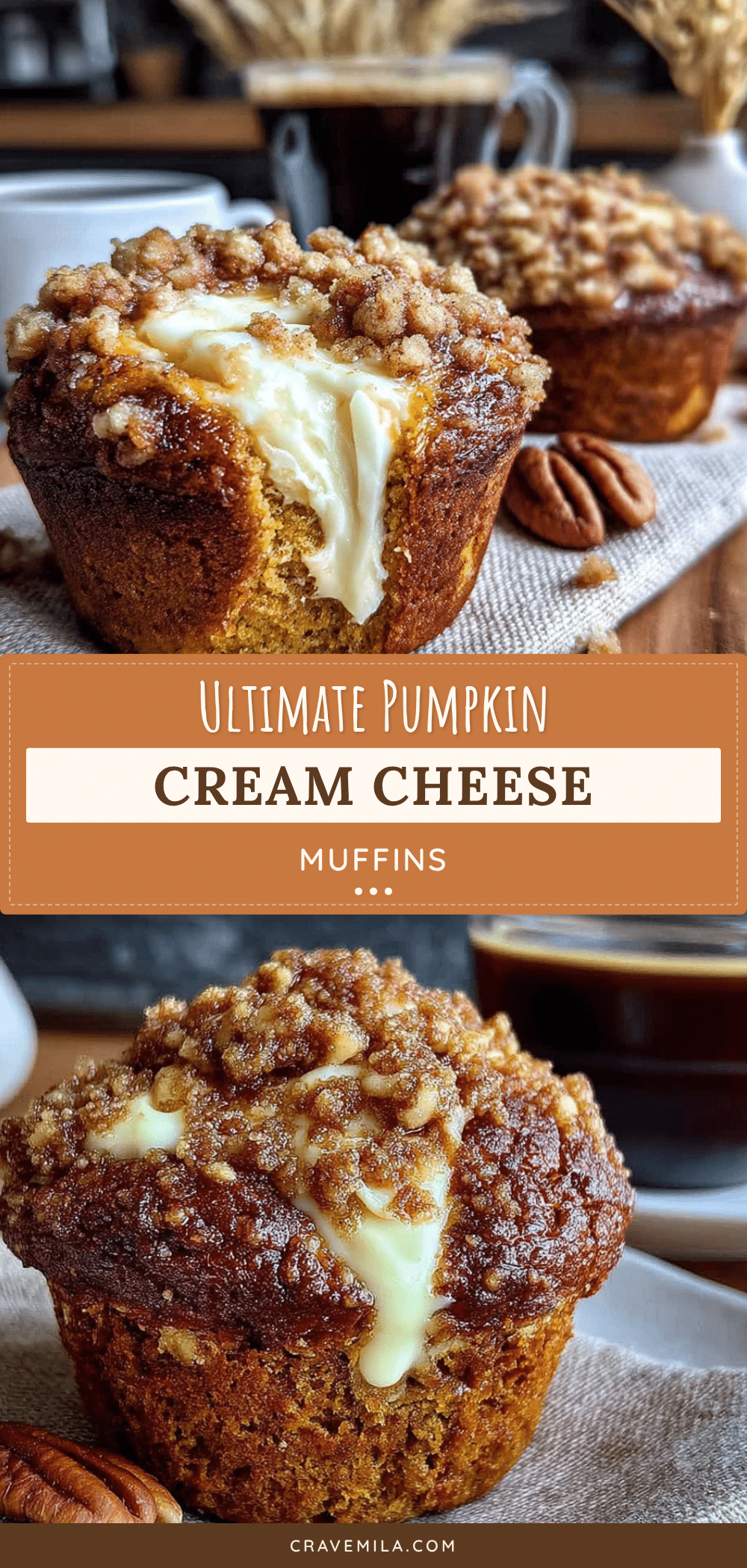 pumpkin cream cheese muffins recipe