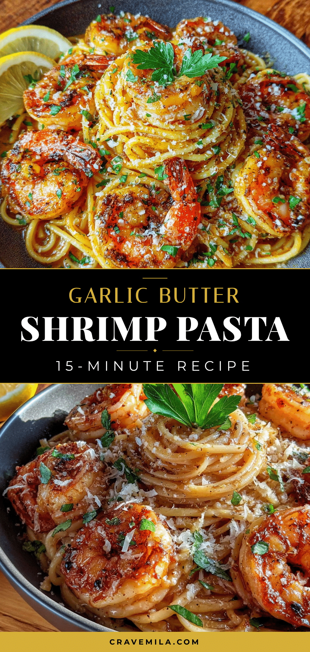 quick garlic butter shrimp pasta recipe