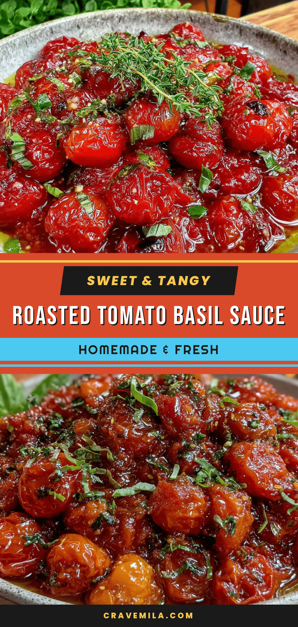 roasted cherry tomato sauce with basil recipe