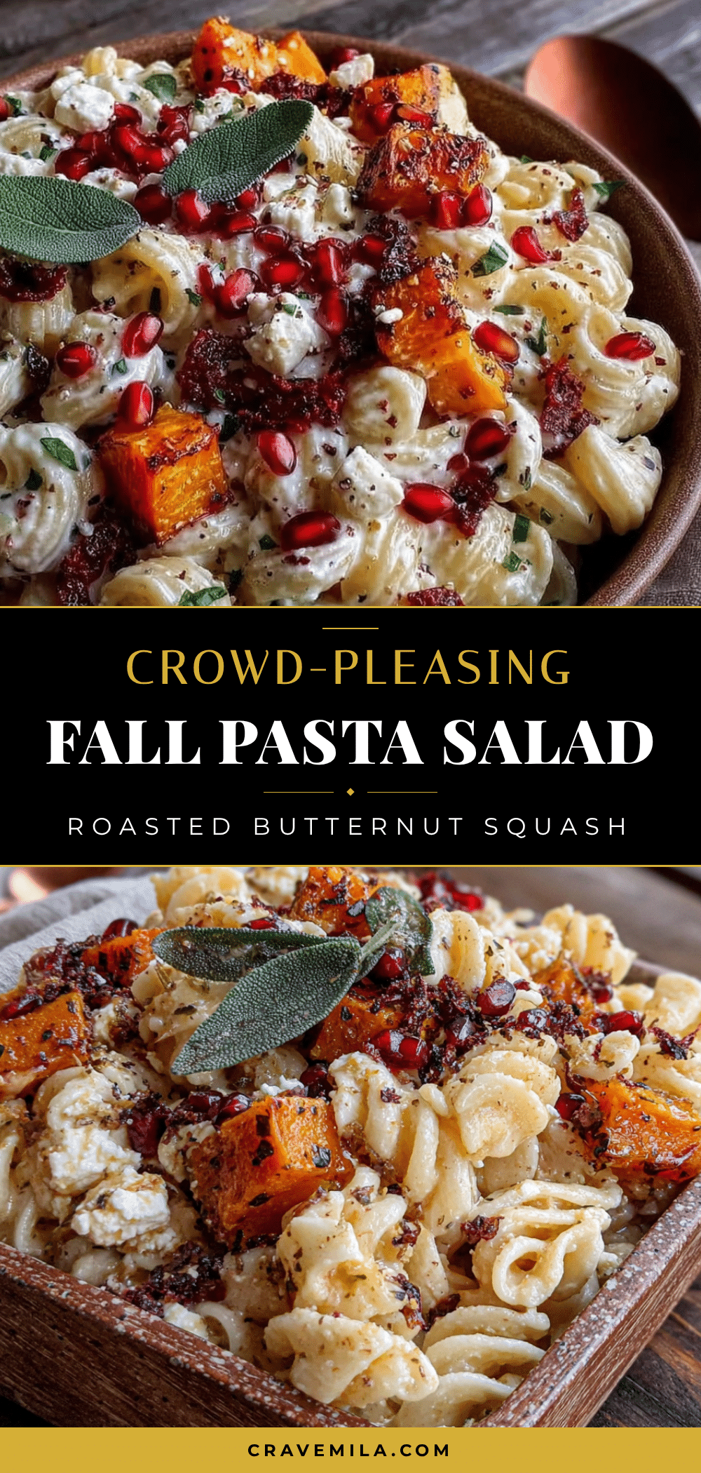 best fall pasta salad with roasted butternut squash recipe