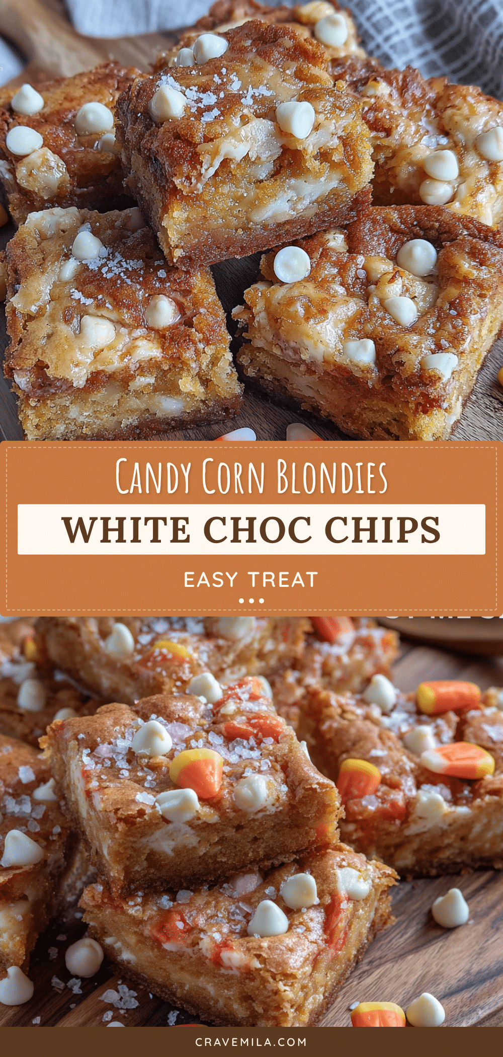 candy corn blondies recipe