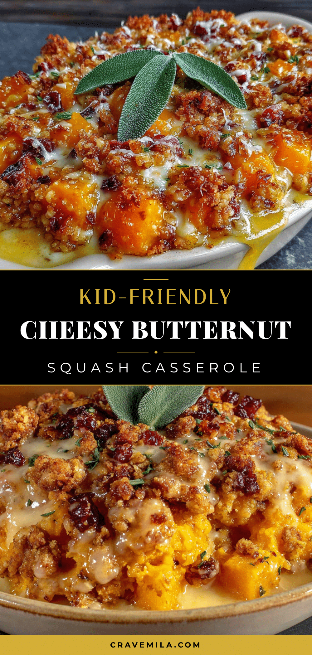 cheesy butternut squash casserole recipe
