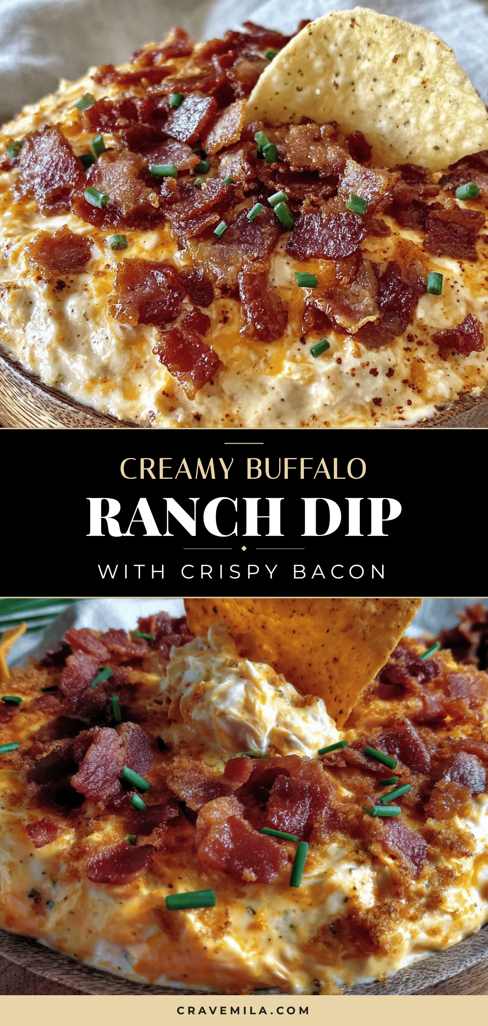 creamy buffalo ranch chicken dip recipe