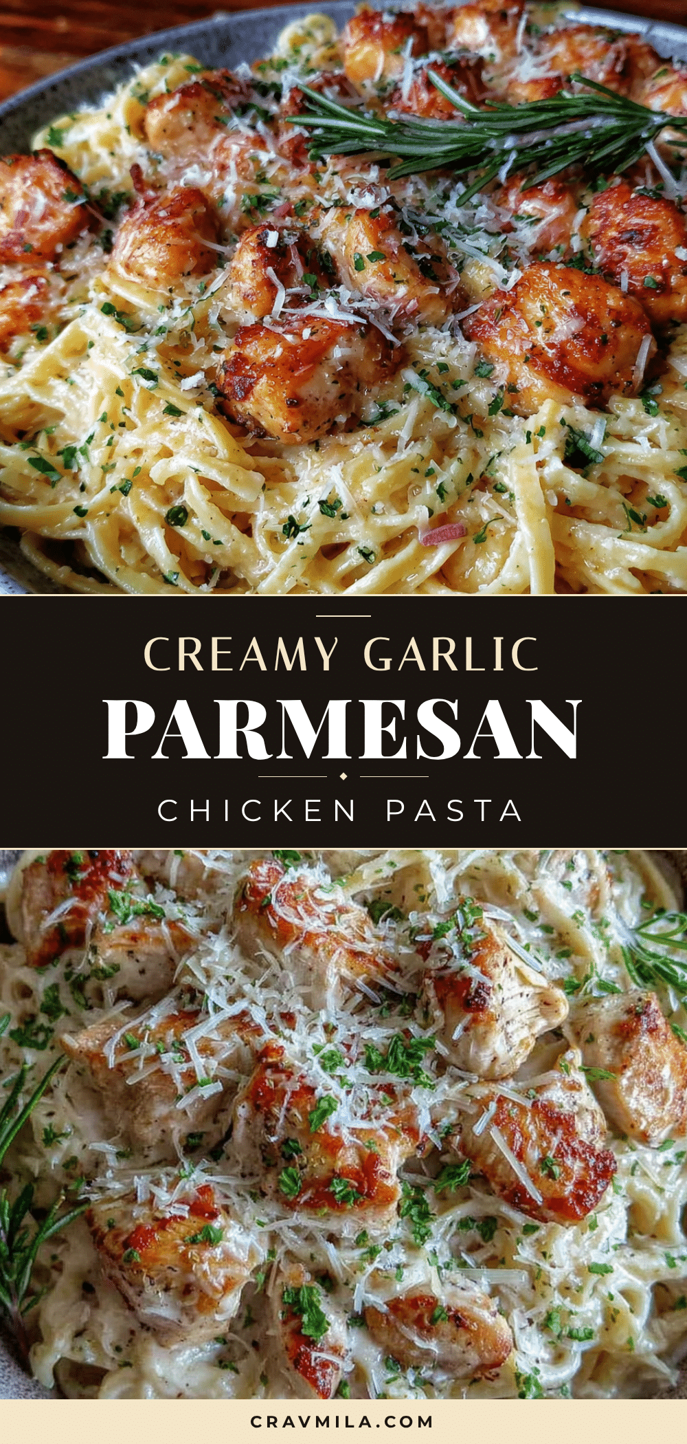 creamy garlic parmesan chicken pasta recipe