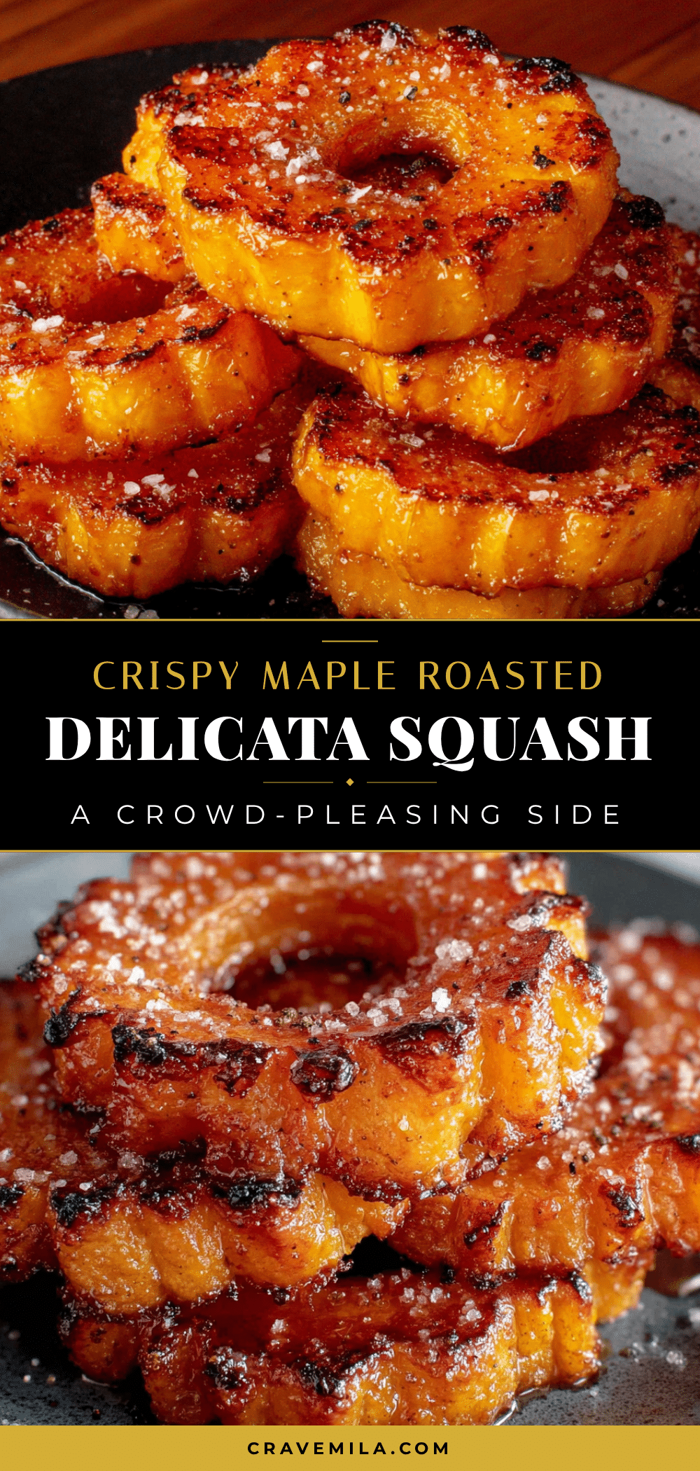 crispy maple roasted delicata squash rings recipe