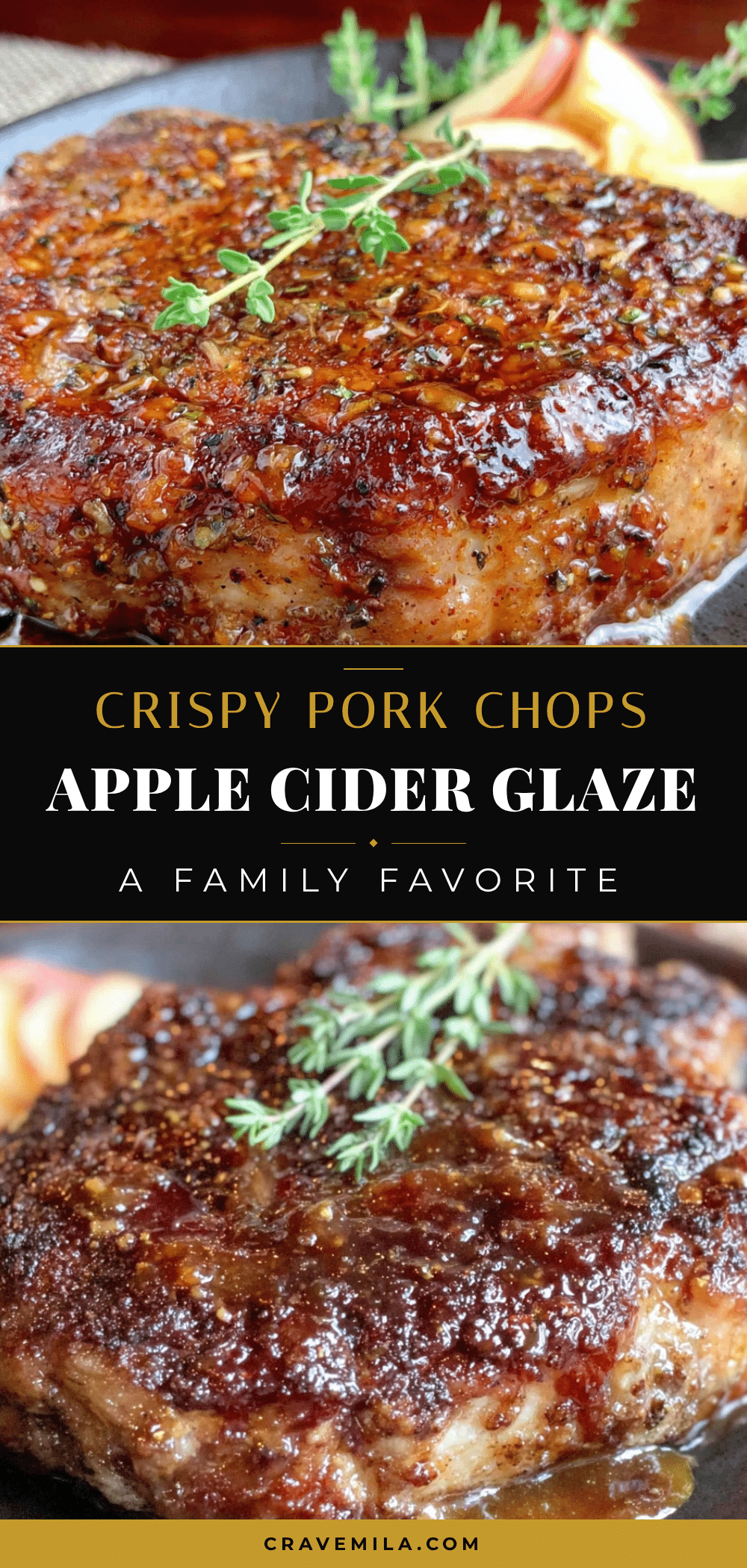 crispy pork chops with apple cider glaze recipe