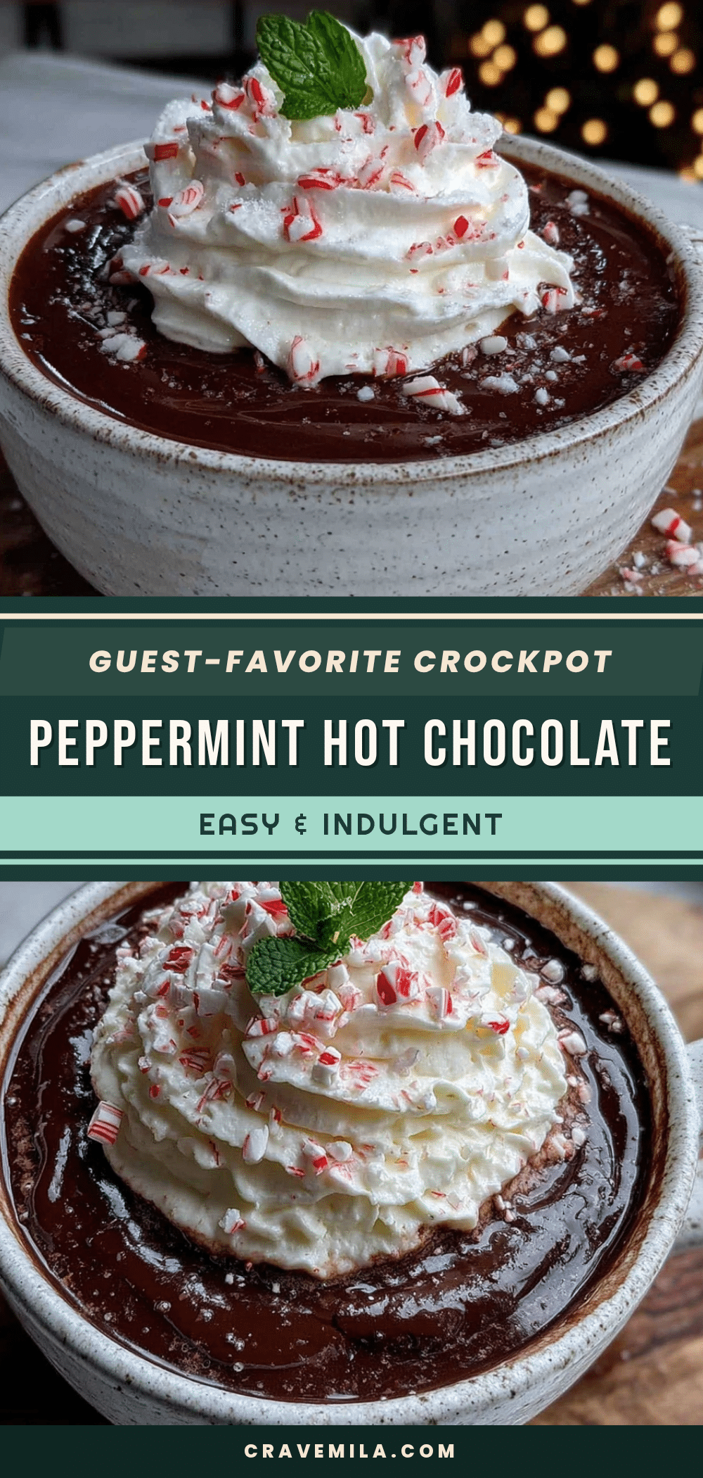 crockpot peppermint hot chocolate recipe