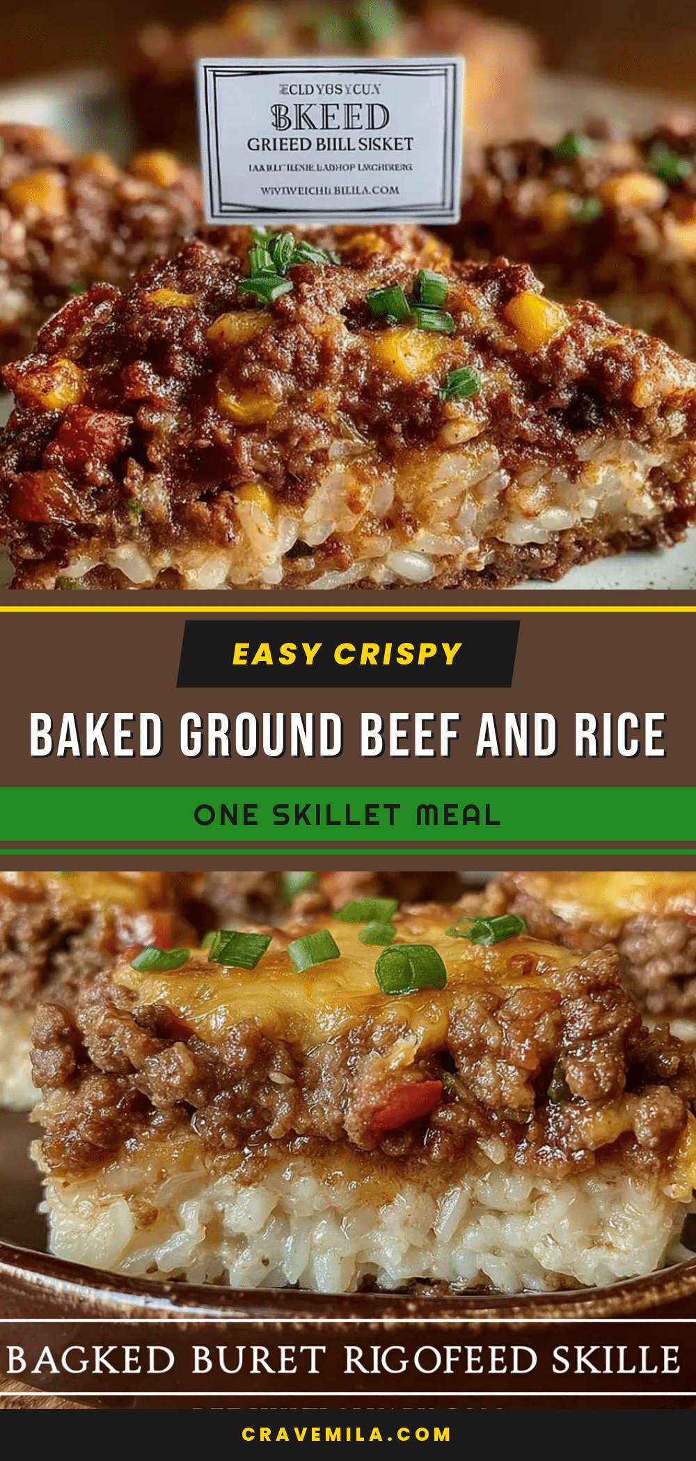 easy baked ground beef and rice skillet recipe